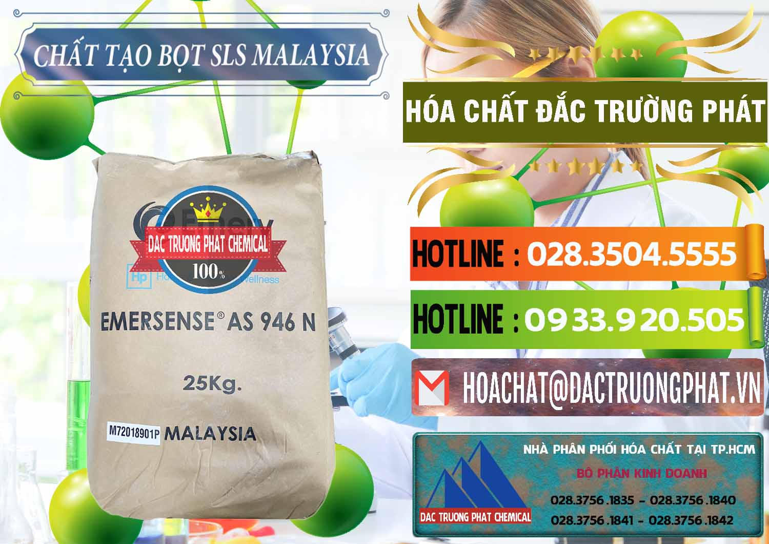 Chuyên bán - cung ứng Chất Tạo Bọt SLS Emery - Emersense AS 946N Mã Lai Malaysia - 0423 - Công ty chuyên bán và cung cấp hóa chất tại TP.HCM - cungcaphoachat.com.vn