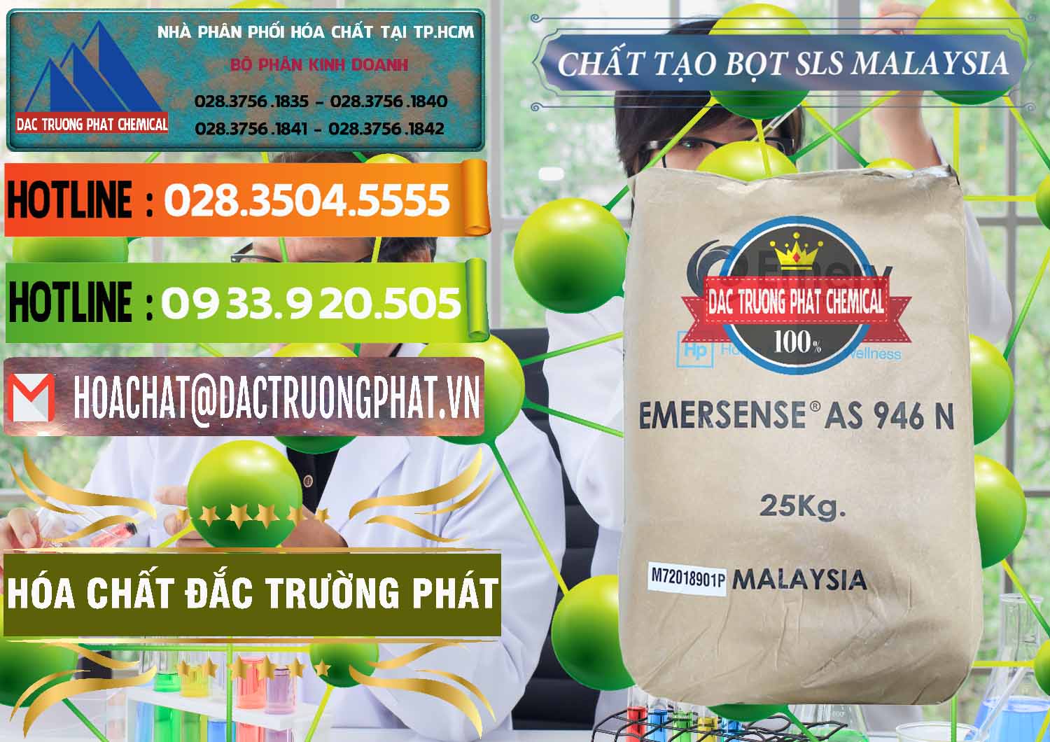 Nơi cung ứng và bán Chất Tạo Bọt SLS Emery - Emersense AS 946N Mã Lai Malaysia - 0423 - Phân phối và cung ứng hóa chất tại TP.HCM - cungcaphoachat.com.vn