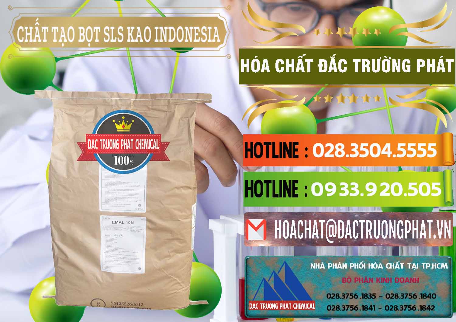 Đơn vị phân phối - bán Chất Tạo Bọt SLS - Sodium Lauryl Sulfate EMAL 10N KAO Indonesia - 0047 - Nhà cung cấp _ kinh doanh hóa chất tại TP.HCM - cungcaphoachat.com.vn