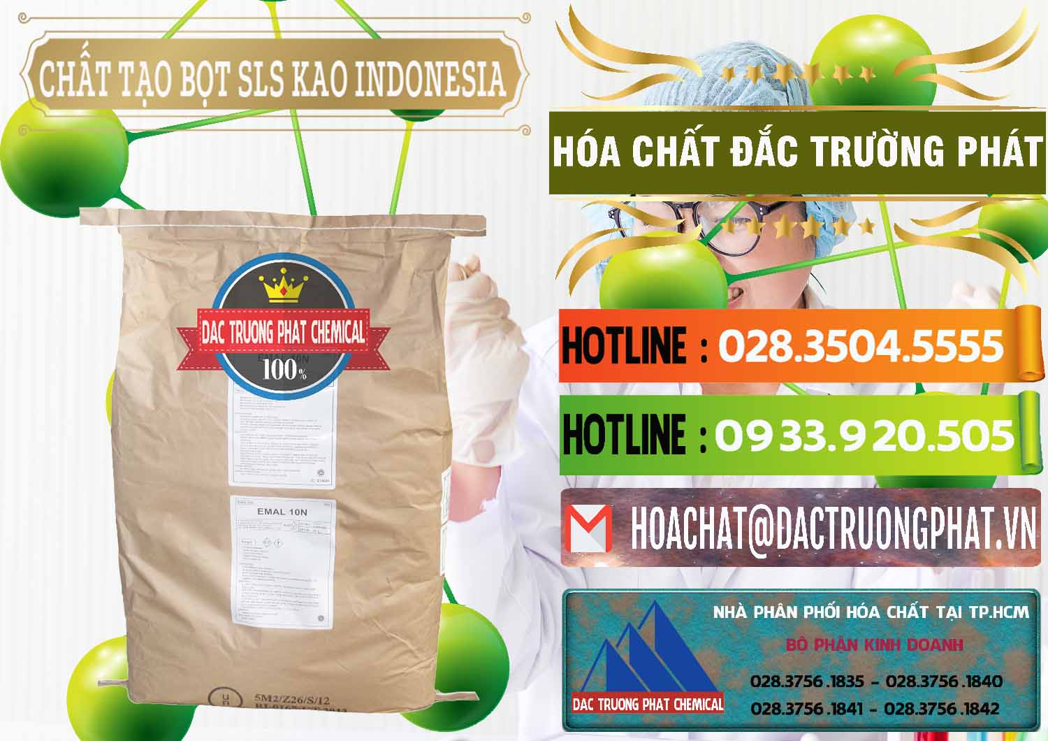Công ty kinh doanh và bán Chất Tạo Bọt SLS - Sodium Lauryl Sulfate EMAL 10N KAO Indonesia - 0047 - Công ty phân phối ( nhập khẩu ) hóa chất tại TP.HCM - cungcaphoachat.com.vn