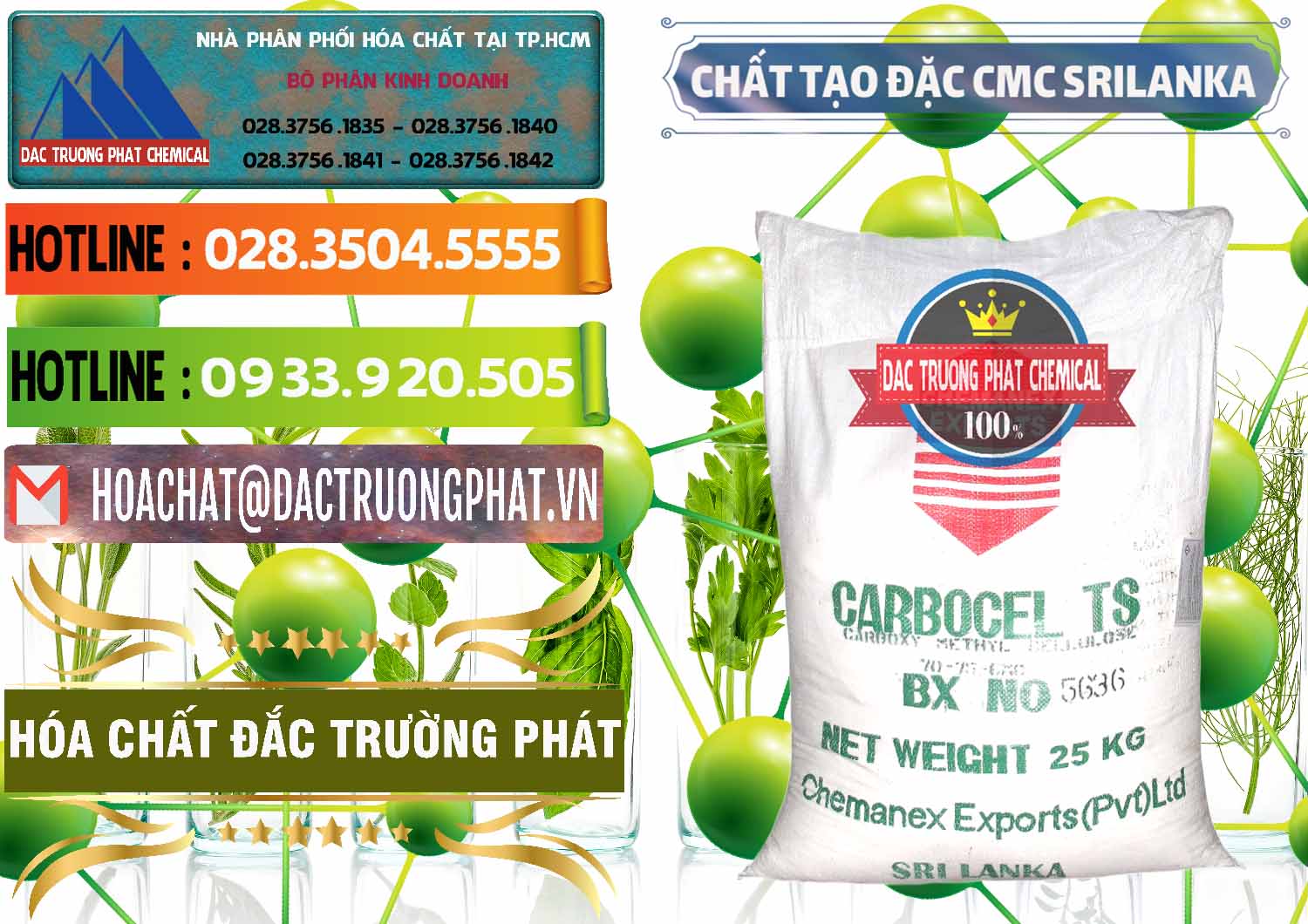 Nơi chuyên cung ứng & bán Chất Tạo Đặc CMC - Carboxyl Methyl Cellulose Srilanka - 0045 - Chuyên phân phối và bán hóa chất tại TP.HCM - cungcaphoachat.com.vn
