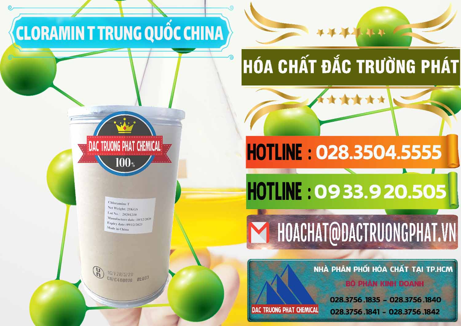 Nơi bán và cung cấp Cloramin T Khử Trùng, Diệt Khuẩn Trung Quốc China - 0301 - Công ty cung cấp ( nhập khẩu ) hóa chất tại TP.HCM - cungcaphoachat.com.vn