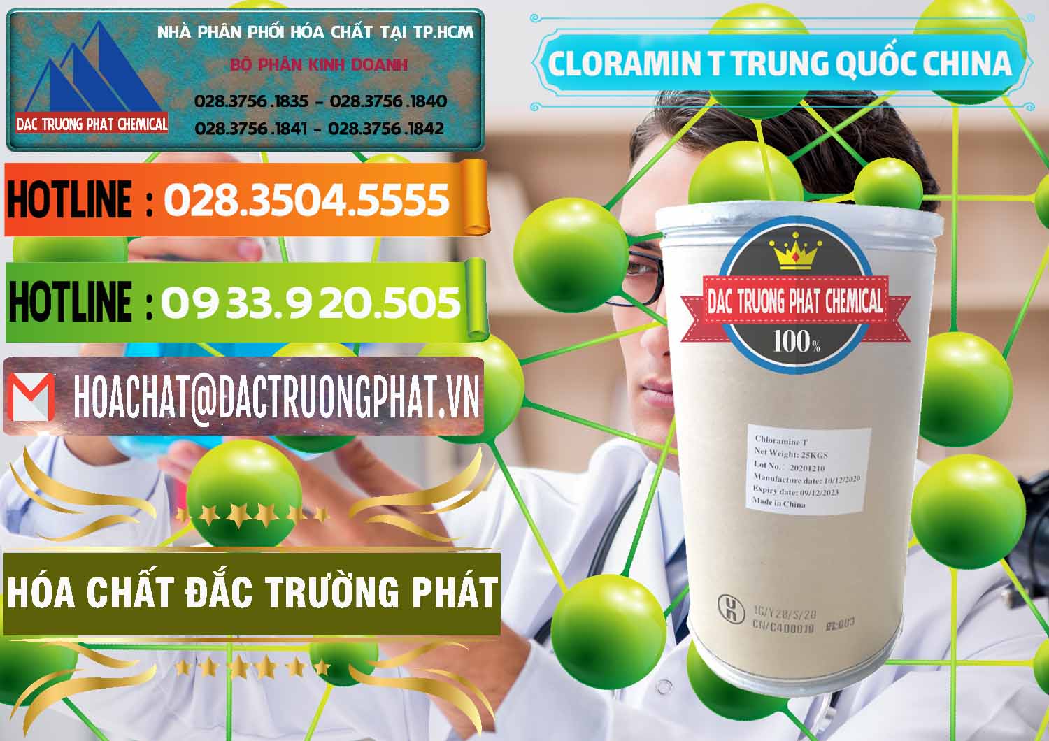 Đơn vị cung cấp và bán Cloramin T Khử Trùng, Diệt Khuẩn Trung Quốc China - 0301 - Nơi chuyên cung cấp ( kinh doanh ) hóa chất tại TP.HCM - cungcaphoachat.com.vn