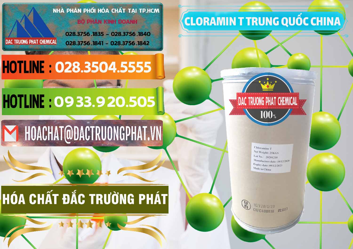 Cty cung ứng & bán Cloramin T Khử Trùng, Diệt Khuẩn Trung Quốc China - 0301 - Công ty phân phối và cung cấp hóa chất tại TP.HCM - cungcaphoachat.com.vn