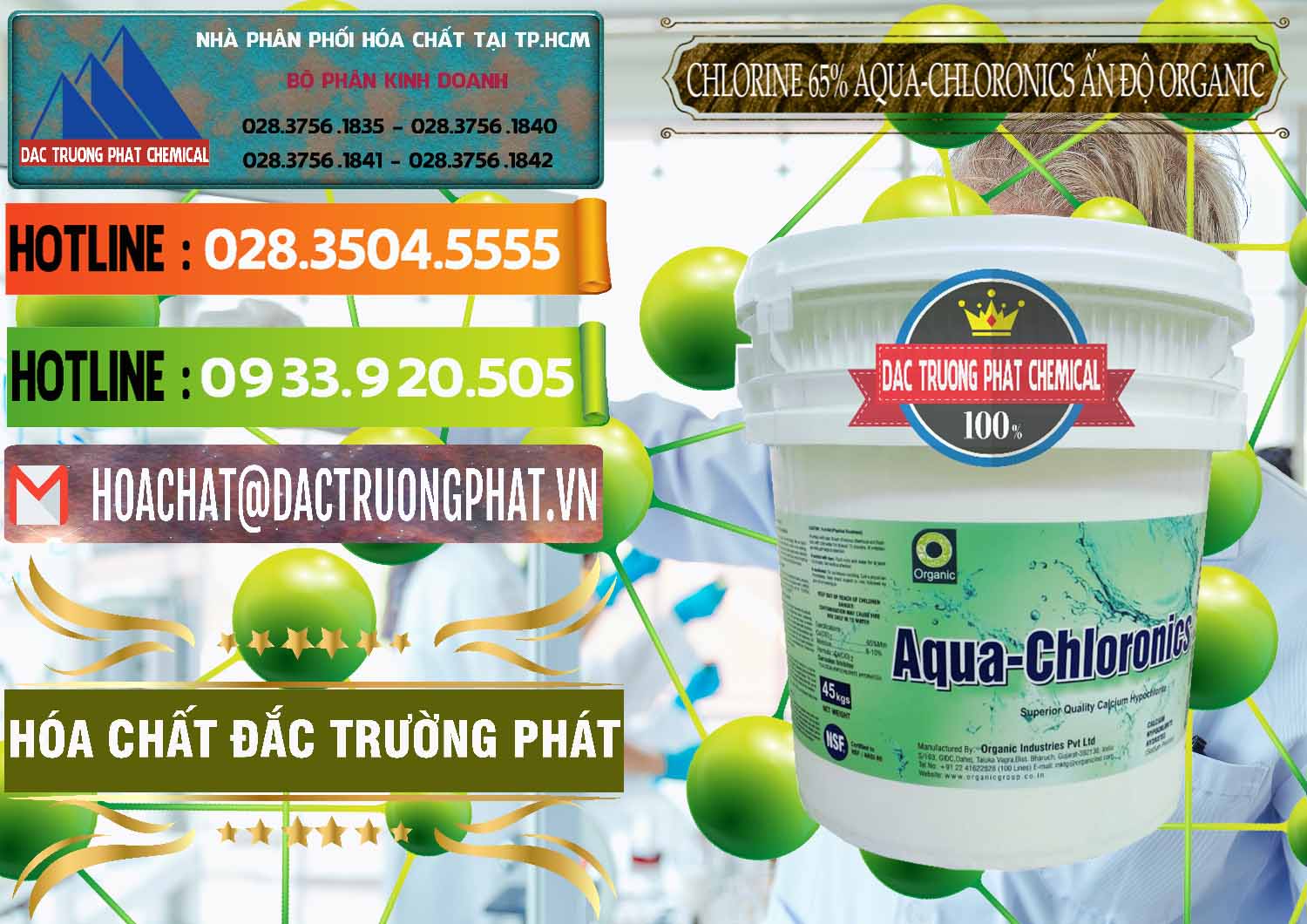 Nơi bán - phân phối Chlorine – Clorin 65% Aqua-Chloronics Ấn Độ Organic India - 0210 - Công ty phân phối - cung cấp hóa chất tại TP.HCM - cungcaphoachat.com.vn