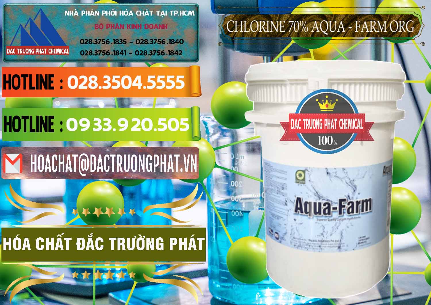Nhà phân phối _ bán Chlorine – Clorin 70% Aqua - Farm ORG Organic Ấn Độ India - 0246 - Phân phối _ bán hóa chất tại TP.HCM - cungcaphoachat.com.vn
