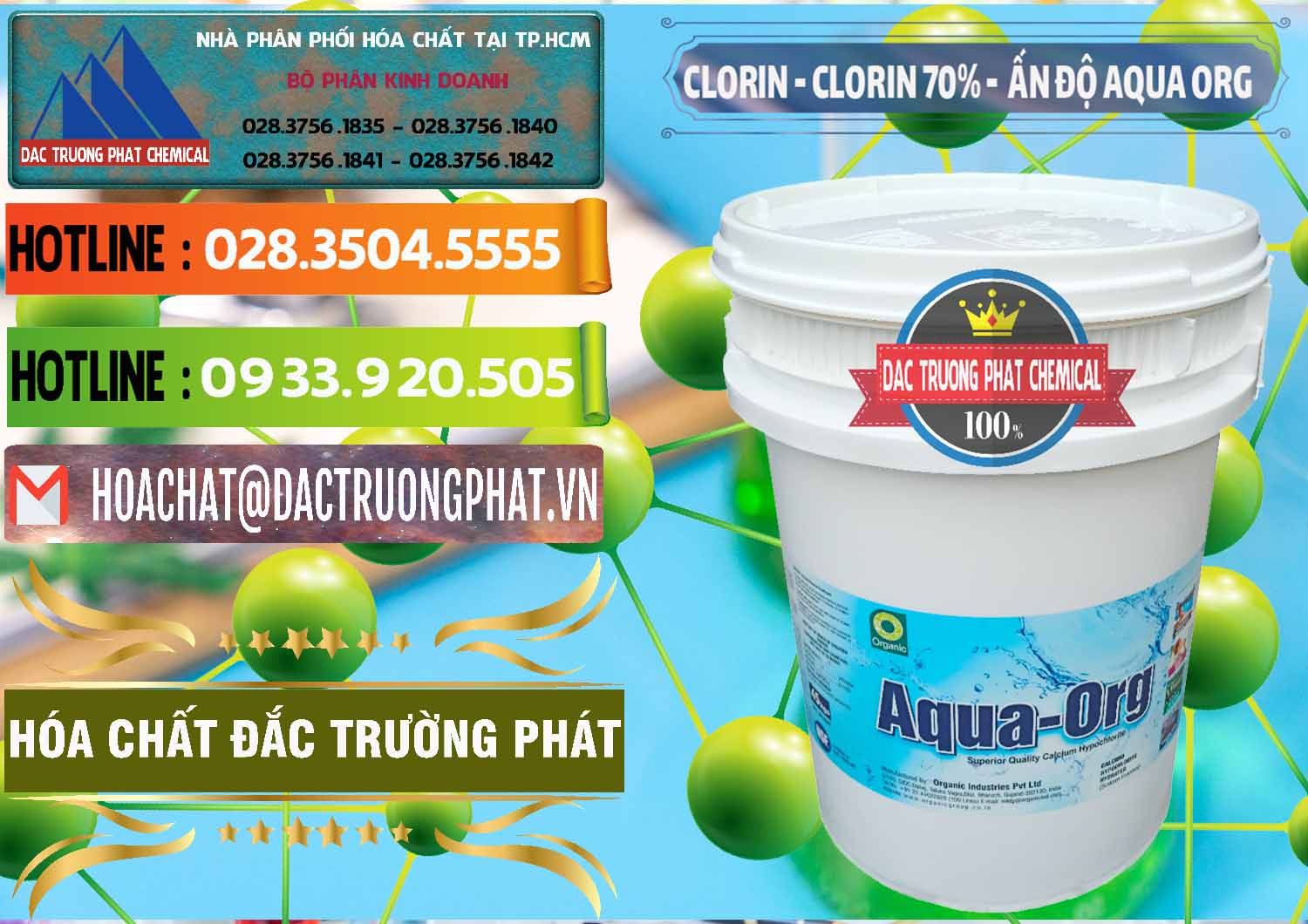 Cty cung cấp và bán Chlorine – Clorin Ấn Độ Aqua ORG Organic India - 0051 - Đơn vị phân phối & bán hóa chất tại TP.HCM - cungcaphoachat.com.vn