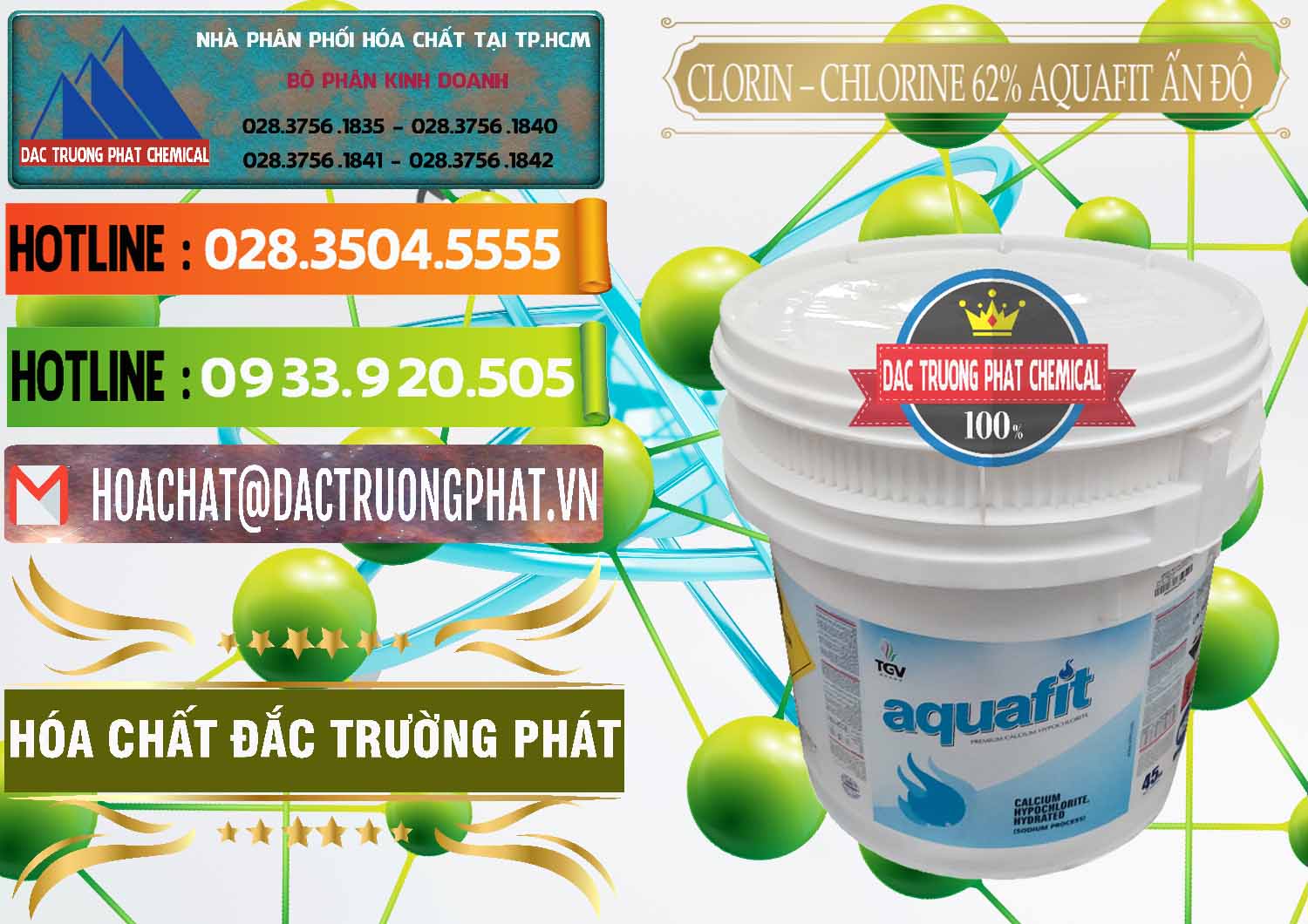 Phân phối ( bán ) Clorin - Chlorine 62% Aquafit Thùng Lùn Ấn Độ India - 0057 - Nơi chuyên bán - cung cấp hóa chất tại TP.HCM - cungcaphoachat.com.vn