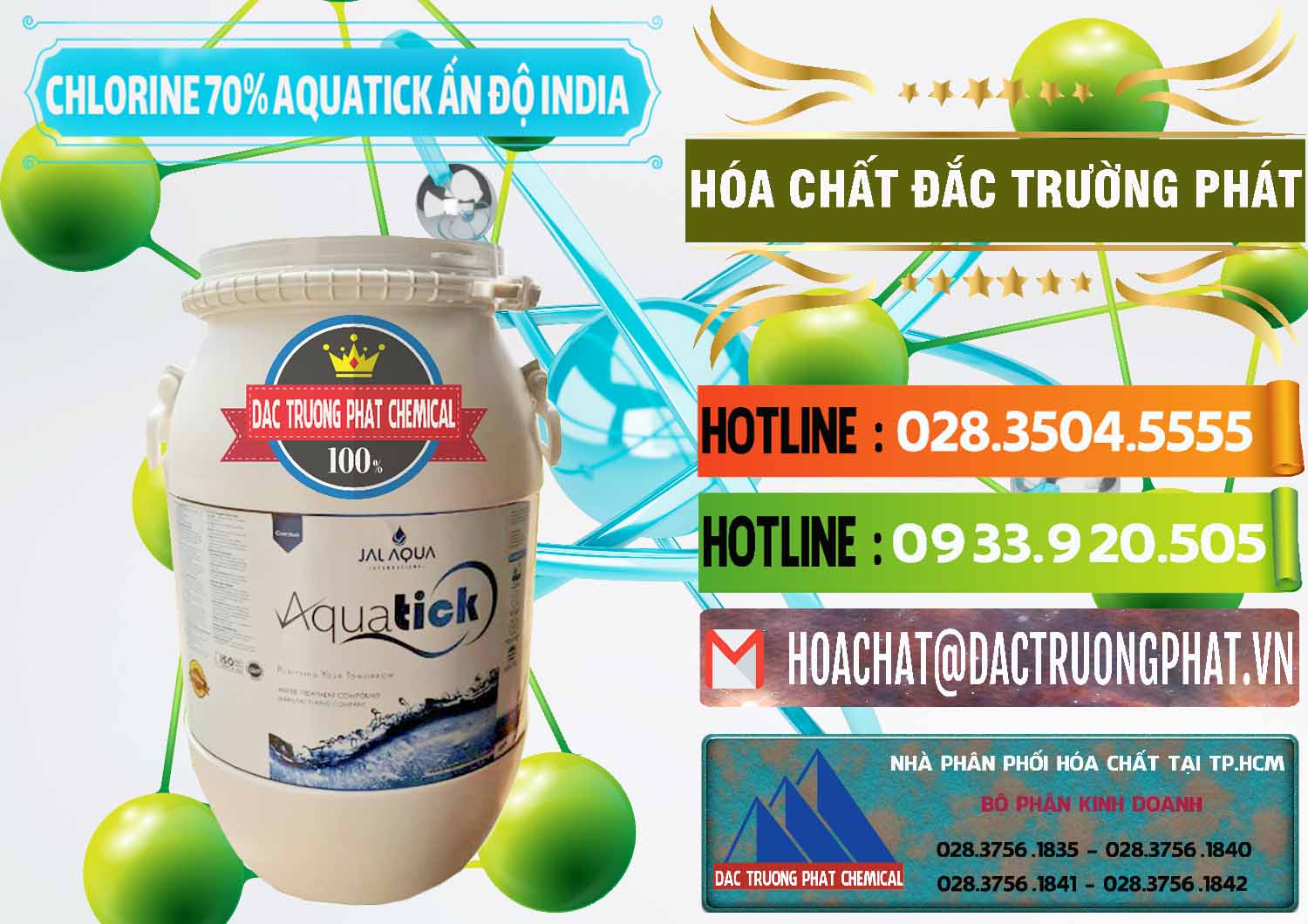Đơn vị chuyên bán _ phân phối Chlorine – Clorin 70% Aquatick Jal Aqua Ấn Độ India - 0215 - Đơn vị chuyên kinh doanh ( phân phối ) hóa chất tại TP.HCM - cungcaphoachat.com.vn