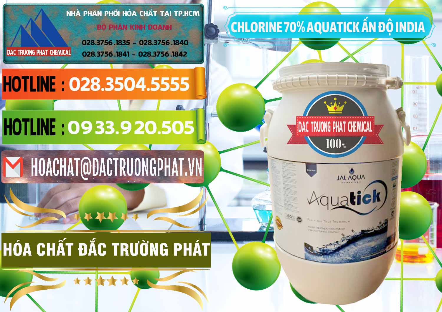 Công ty bán _ phân phối Chlorine – Clorin 70% Aquatick Jal Aqua Ấn Độ India - 0215 - Nơi bán _ cung cấp hóa chất tại TP.HCM - cungcaphoachat.com.vn