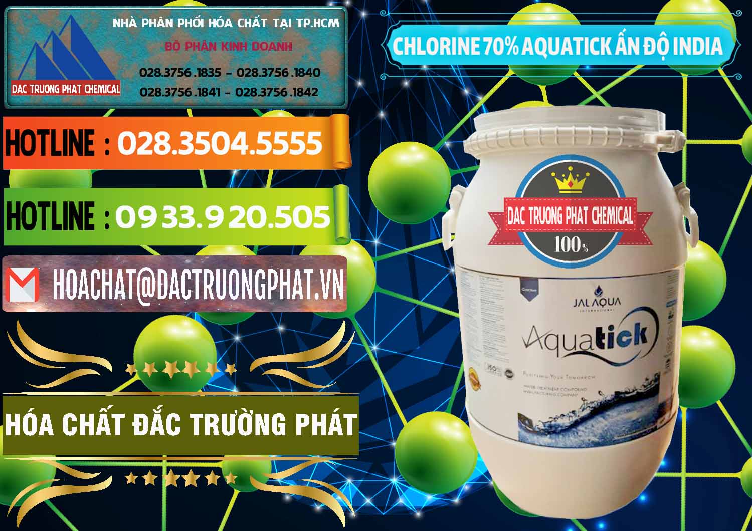 Chuyên bán - cung cấp Chlorine – Clorin 70% Aquatick Jal Aqua Ấn Độ India - 0215 - Chuyên kinh doanh - phân phối hóa chất tại TP.HCM - cungcaphoachat.com.vn