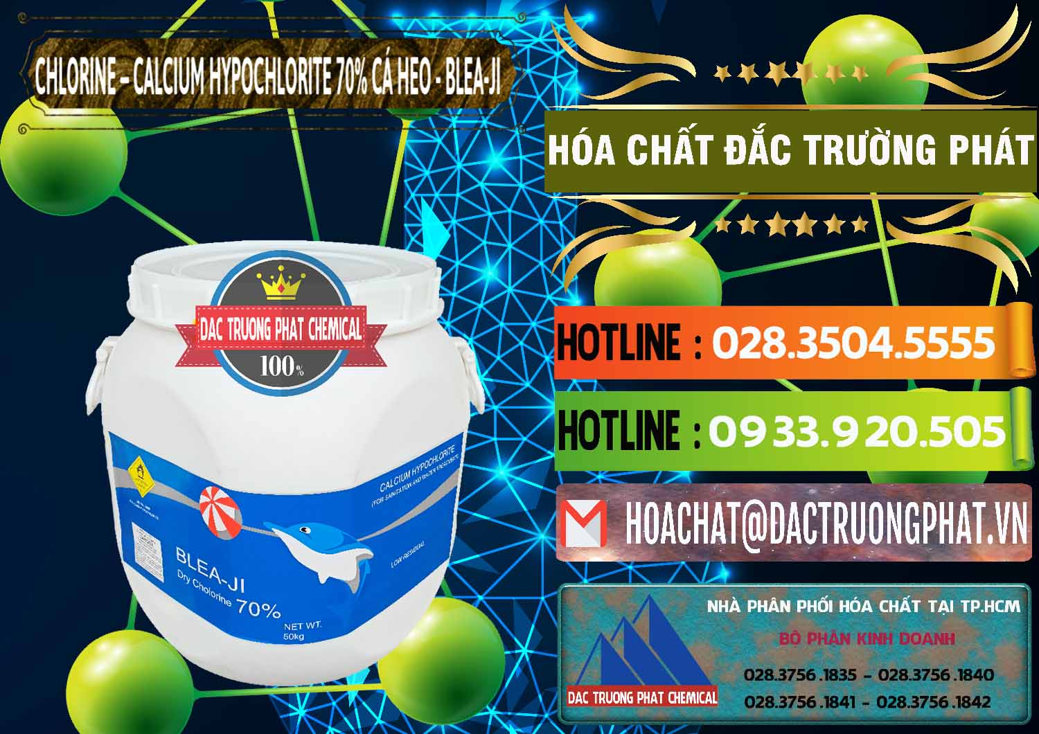 Chuyên nhập khẩu & bán Clorin - Chlorine Cá Heo 70% Blea-Ji Trung Quốc China - 0056 - Chuyên cung cấp ( kinh doanh ) hóa chất tại TP.HCM - cungcaphoachat.com.vn