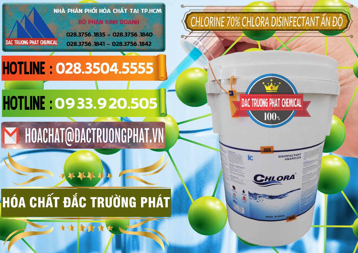 Chuyên phân phối ( bán ) Chlorine – Clorin 70% Chlora Disinfectant Ấn Độ India - 0213 - Nhà phân phối - cung ứng hóa chất tại TP.HCM - cungcaphoachat.com.vn