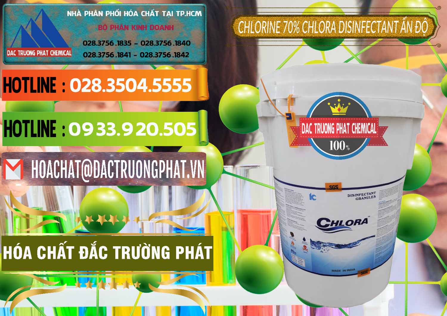 Cty nhập khẩu _ bán Chlorine – Clorin 70% Chlora Disinfectant Ấn Độ India - 0213 - Đơn vị chuyên cung cấp và kinh doanh hóa chất tại TP.HCM - cungcaphoachat.com.vn