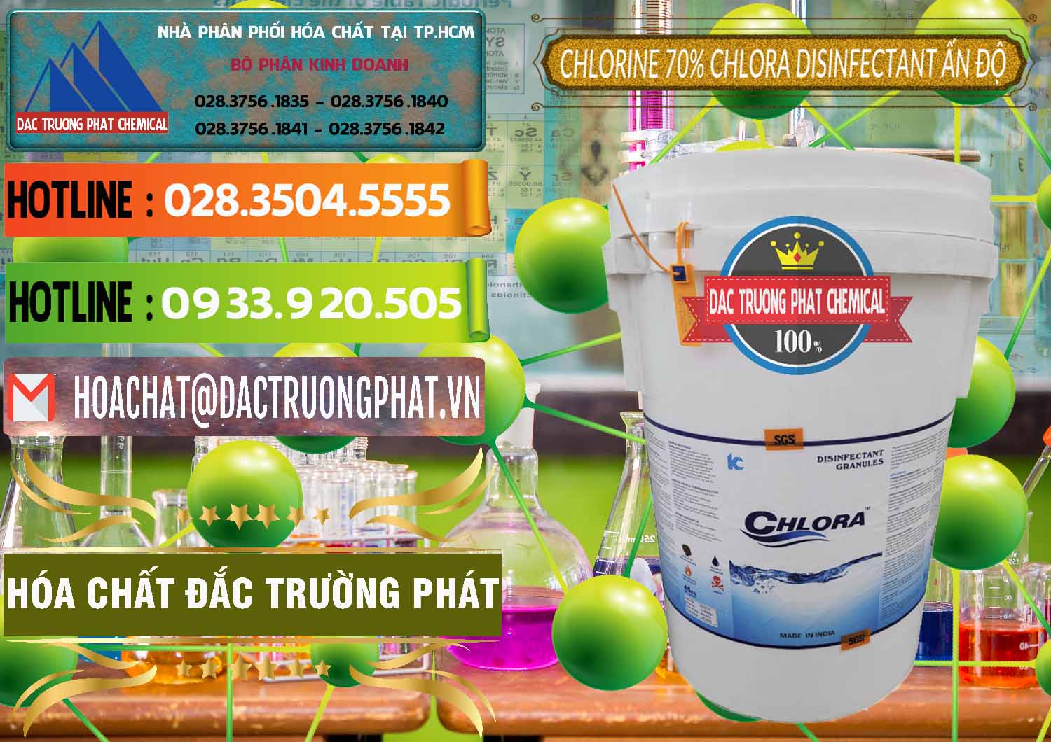 Công ty nhập khẩu & bán Chlorine – Clorin 70% Chlora Disinfectant Ấn Độ India - 0213 - Cty chuyên cung cấp _ nhập khẩu hóa chất tại TP.HCM - cungcaphoachat.com.vn