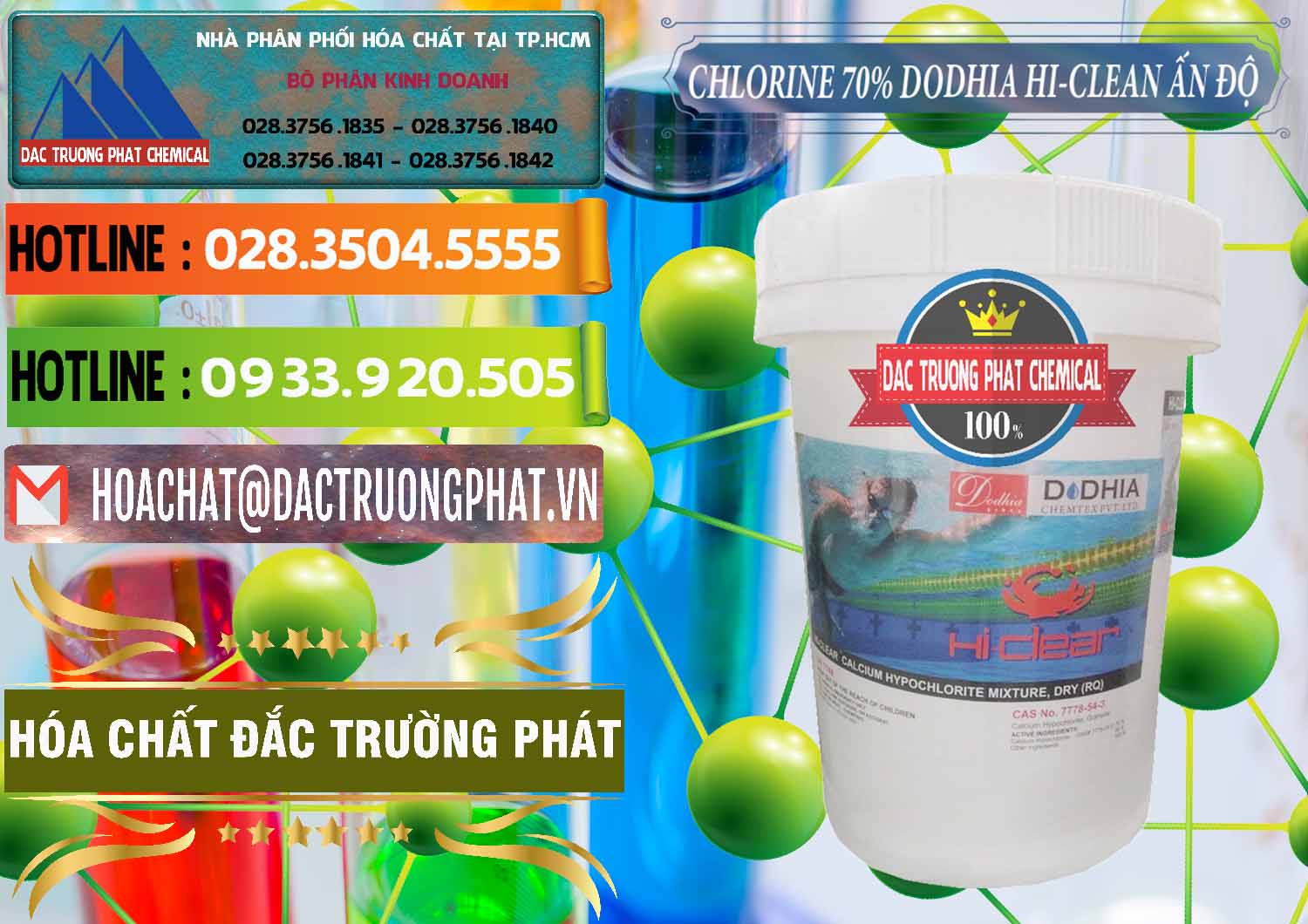 Nhà cung ứng _ bán Chlorine – Clorin 70% Dodhia Hi-Clean Ấn Độ India - 0214 - Nhập khẩu _ cung cấp hóa chất tại TP.HCM - cungcaphoachat.com.vn