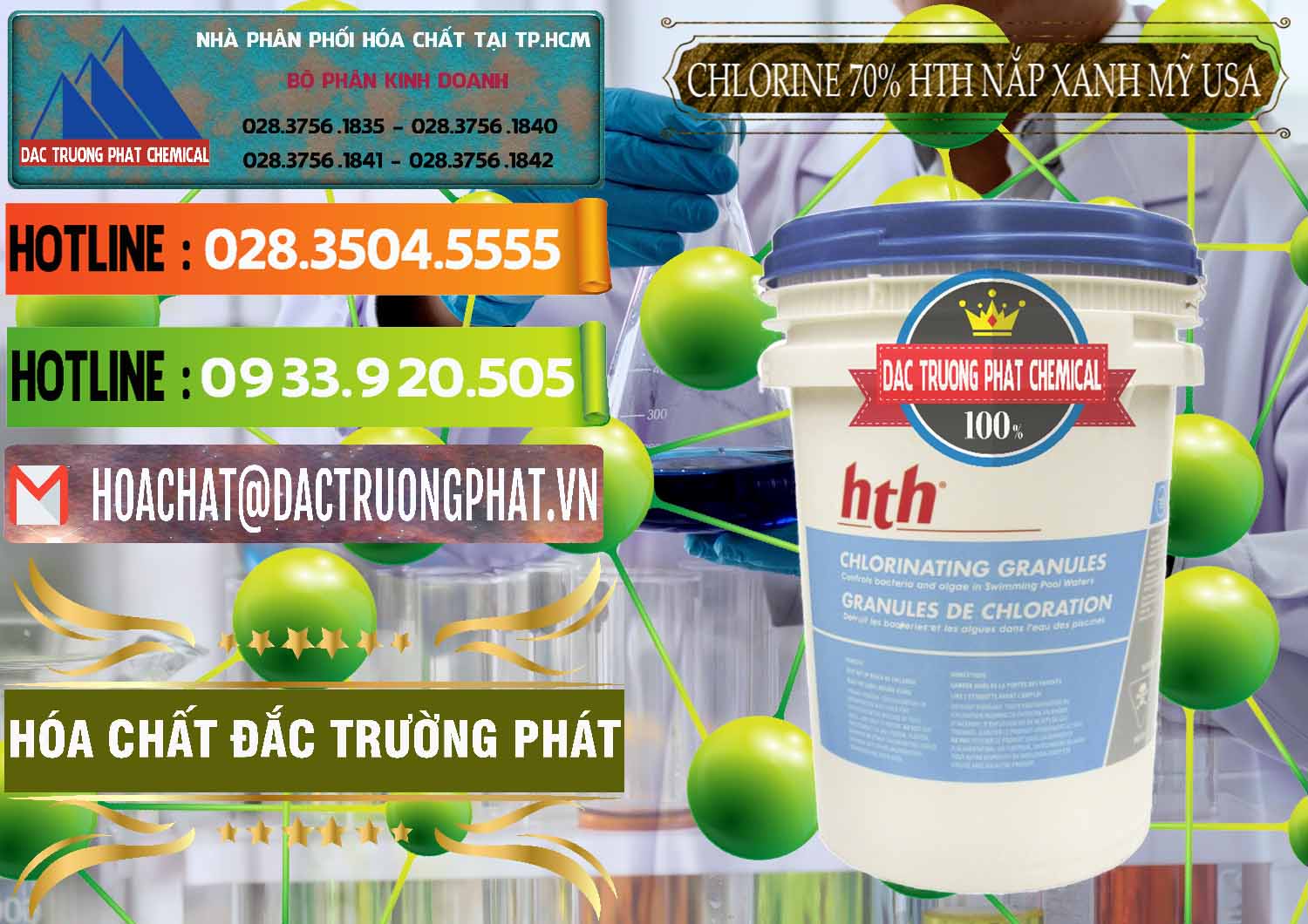 Cty bán và cung cấp Clorin – Chlorine 70% HTH Nắp Xanh Mỹ Usa - 0245 - Công ty phân phối - bán hóa chất tại TP.HCM - cungcaphoachat.com.vn