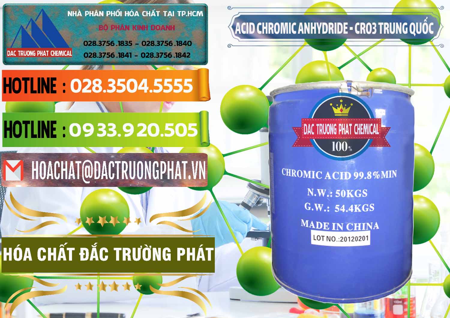 Cty kinh doanh & bán Acid Chromic Anhydride - Cromic CRO3 Trung Quốc China - 0007 - Cty cung cấp & phân phối hóa chất tại TP.HCM - cungcaphoachat.com.vn