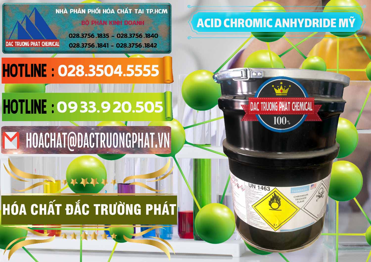 Cty chuyên phân phối & bán Acid Chromic Anhydride - Cromic CRO3 USA Mỹ - 0364 - Cung ứng - phân phối hóa chất tại TP.HCM - cungcaphoachat.com.vn
