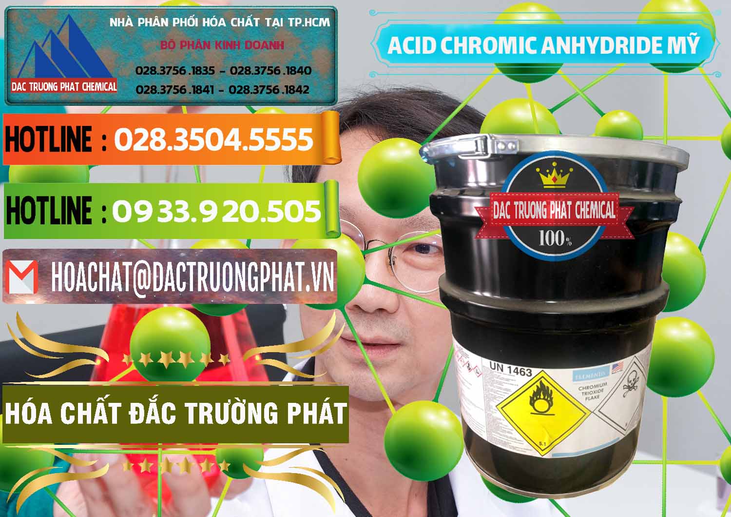 Công ty bán và cung ứng Acid Chromic Anhydride - Cromic CRO3 USA Mỹ - 0364 - Cty cung cấp _ bán hóa chất tại TP.HCM - cungcaphoachat.com.vn