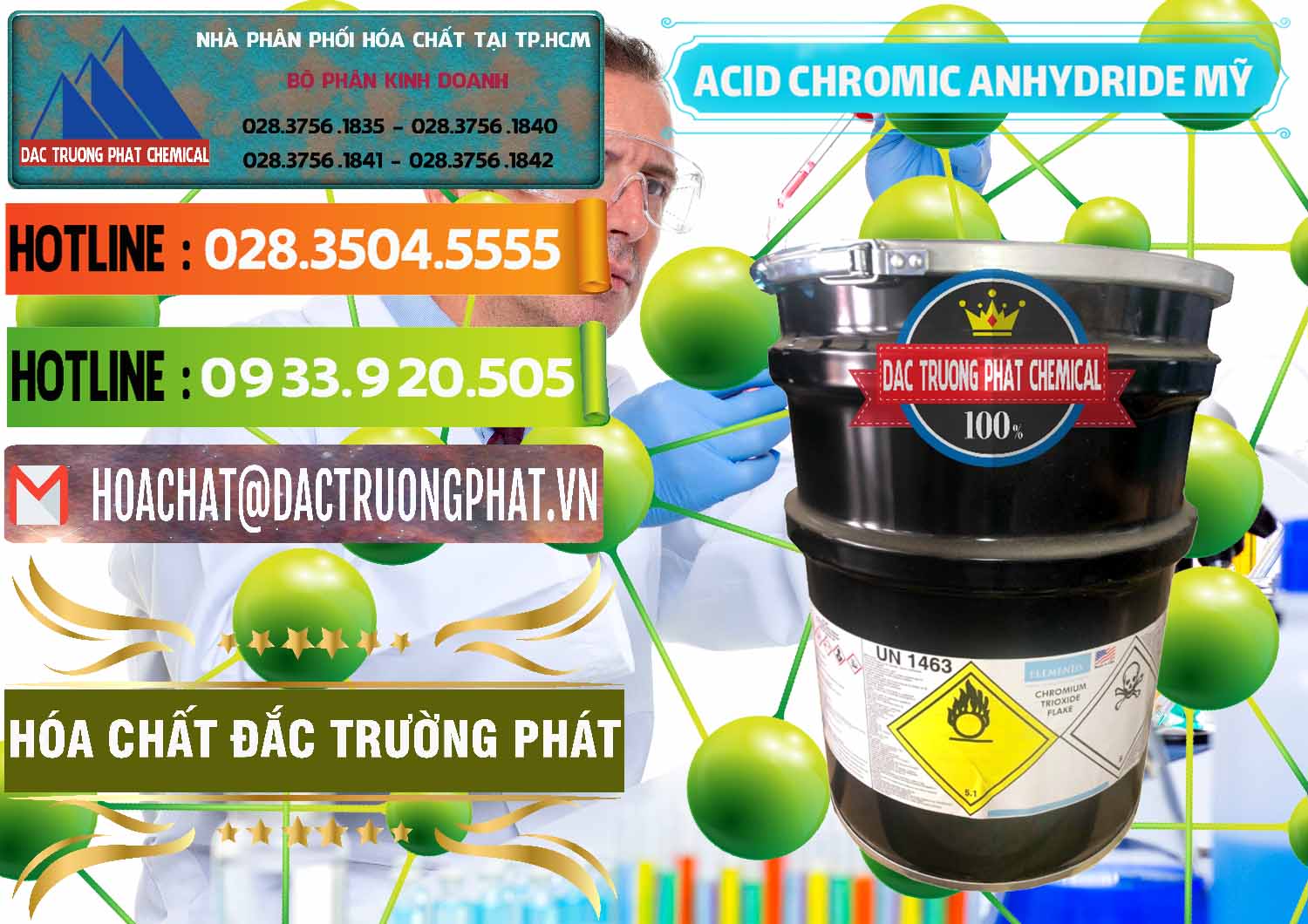 Đơn vị chuyên bán & phân phối Acid Chromic Anhydride - Cromic CRO3 USA Mỹ - 0364 - Đơn vị chuyên cung cấp & nhập khẩu hóa chất tại TP.HCM - cungcaphoachat.com.vn