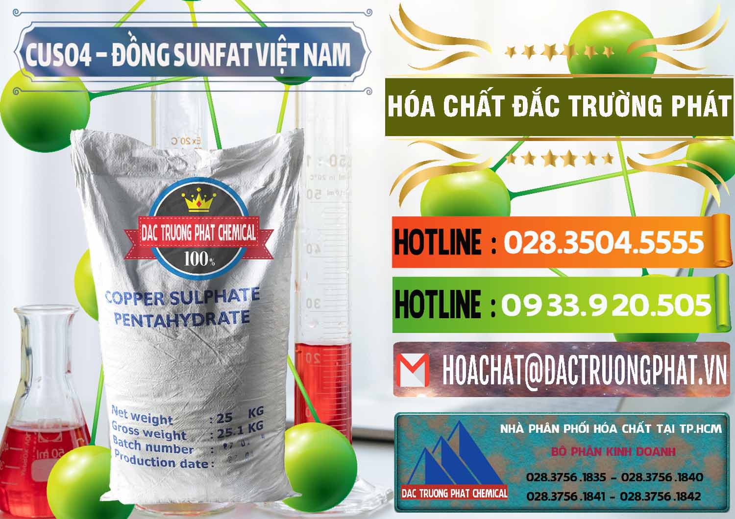 Công ty chuyên phân phối - bán CuSO4 – Đồng Sunfat Dạng Bột Việt Nam - 0196 - Cty chuyên kinh doanh - bán hóa chất tại TP.HCM - cungcaphoachat.com.vn