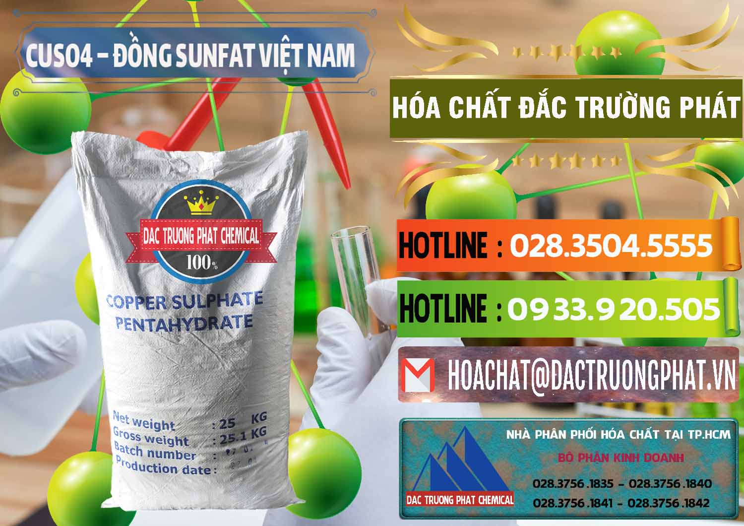 Đơn vị kinh doanh - cung cấp CuSO4 – Đồng Sunfat Dạng Bột Việt Nam - 0196 - Đơn vị chuyên cung cấp ( bán ) hóa chất tại TP.HCM - cungcaphoachat.com.vn