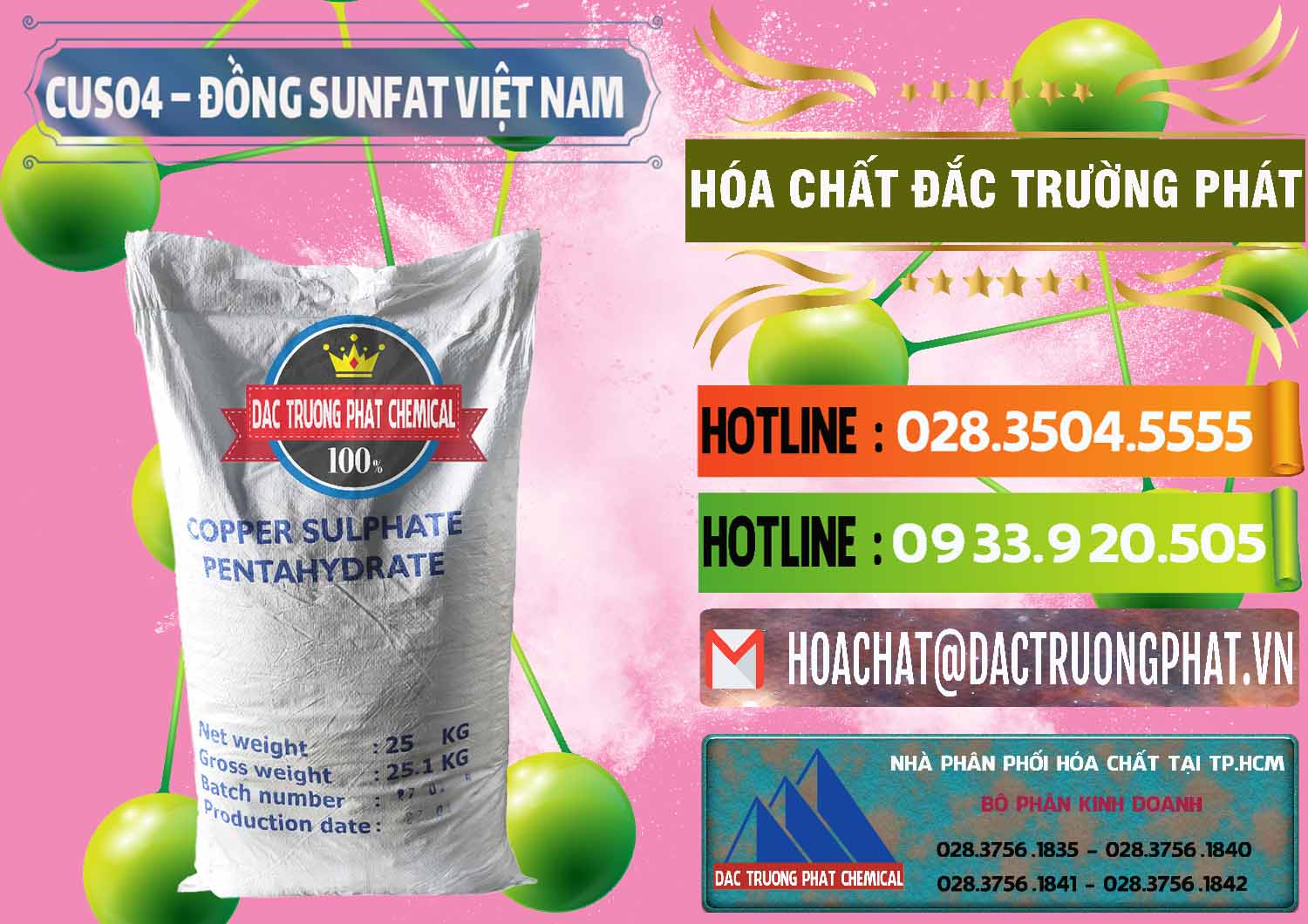 Đơn vị kinh doanh và bán CuSO4 – Đồng Sunfat Dạng Bột Việt Nam - 0196 - Chuyên phân phối & kinh doanh hóa chất tại TP.HCM - cungcaphoachat.com.vn