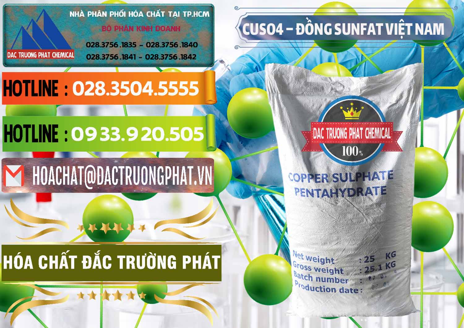 Công ty cung cấp & bán CuSO4 – Đồng Sunfat Dạng Bột Việt Nam - 0196 - Công ty chuyên cung cấp & kinh doanh hóa chất tại TP.HCM - cungcaphoachat.com.vn