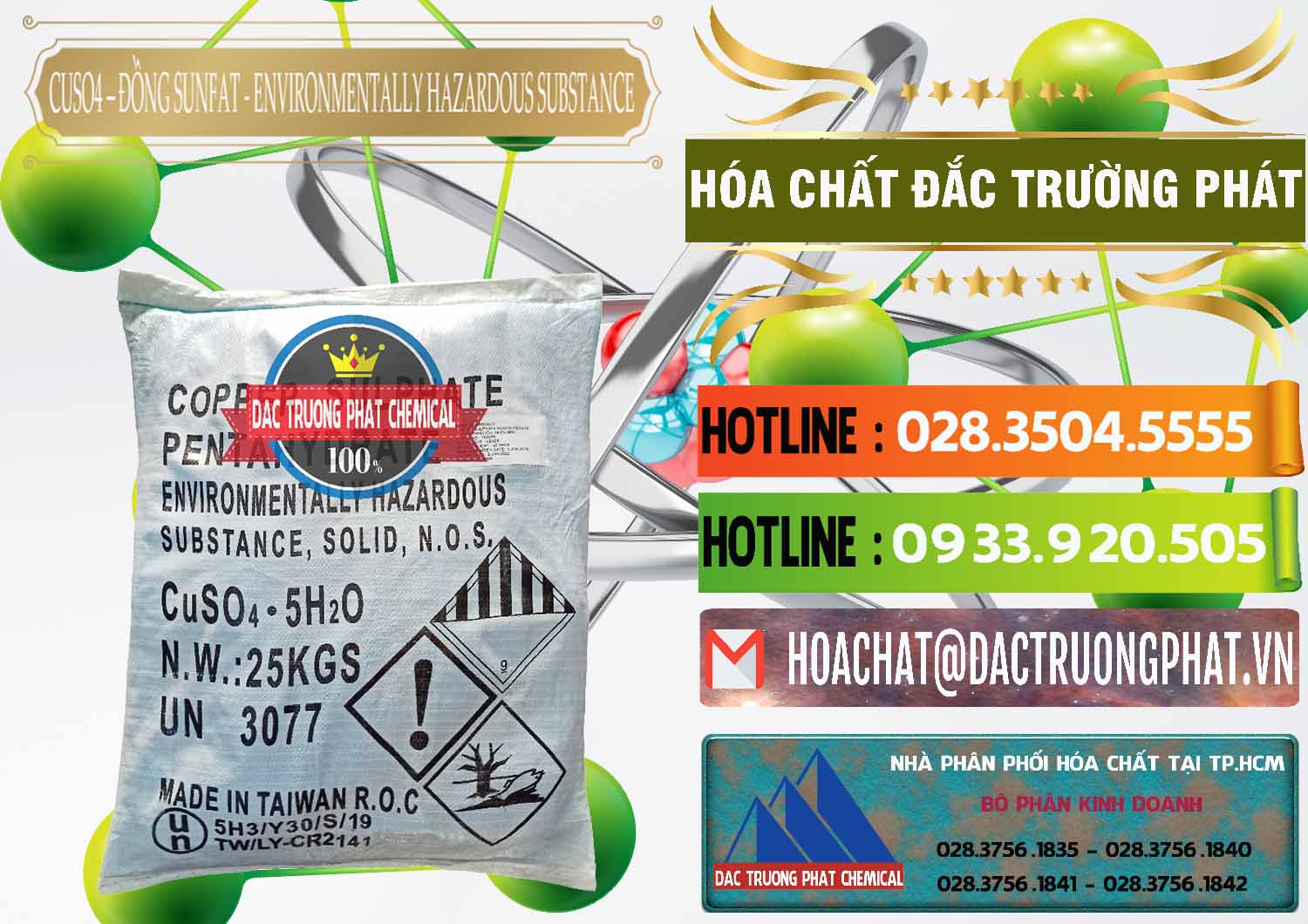 Nơi bán ( cung cấp ) CuSO4 – Đồng Sunfat Đài Loan Taiwan - 0059 - Cty phân phối và kinh doanh hóa chất tại TP.HCM - cungcaphoachat.com.vn