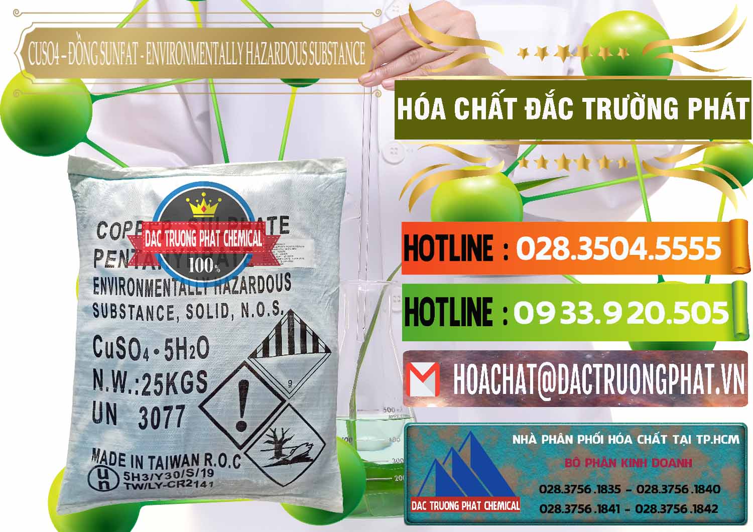 Nơi chuyên cung ứng ( bán ) CuSO4 – Đồng Sunfat Đài Loan Taiwan - 0059 - Chuyên cung cấp - phân phối hóa chất tại TP.HCM - cungcaphoachat.com.vn