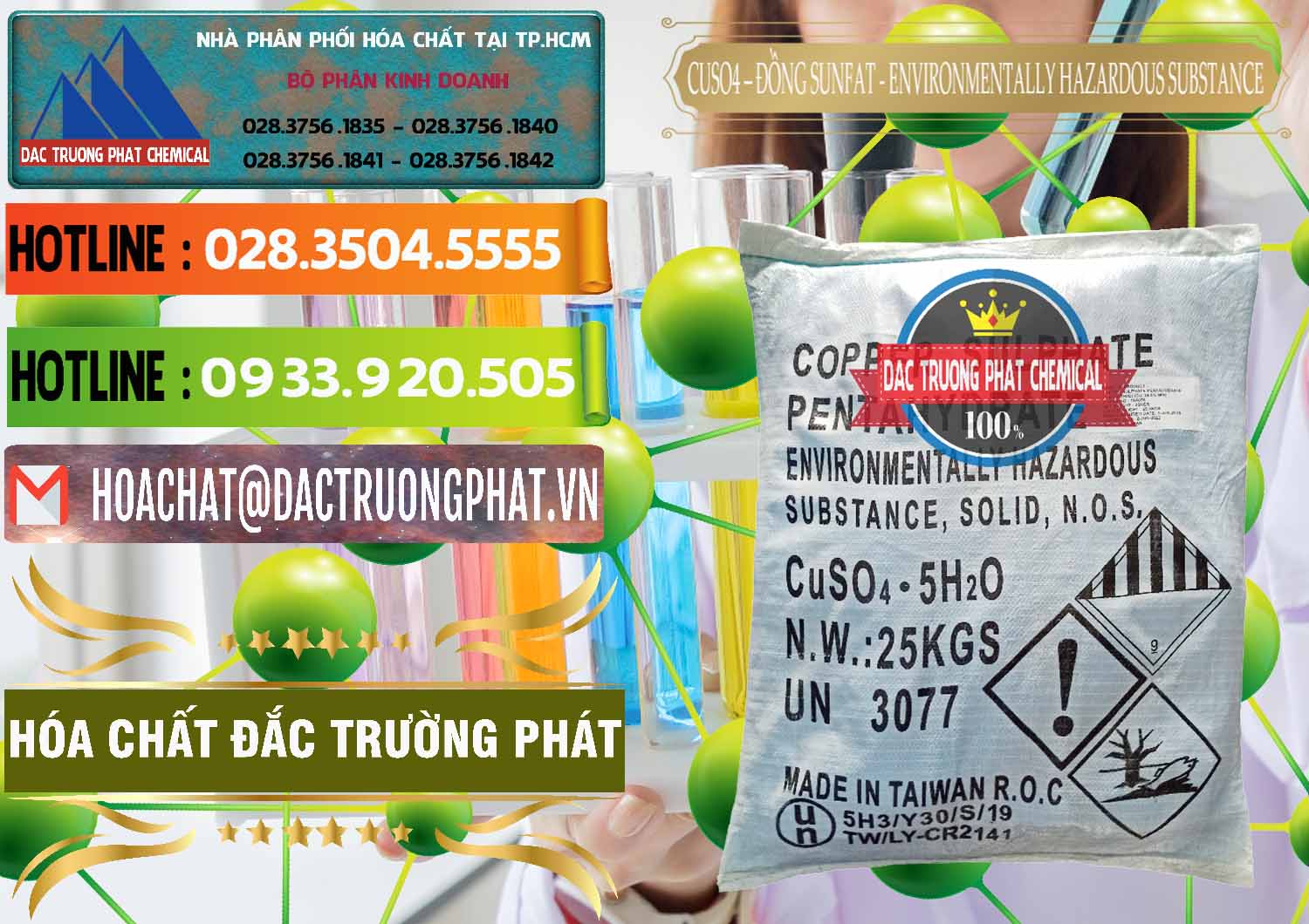 Đơn vị kinh doanh - bán CuSO4 – Đồng Sunfat Đài Loan Taiwan - 0059 - Nhà phân phối _ cung cấp hóa chất tại TP.HCM - cungcaphoachat.com.vn