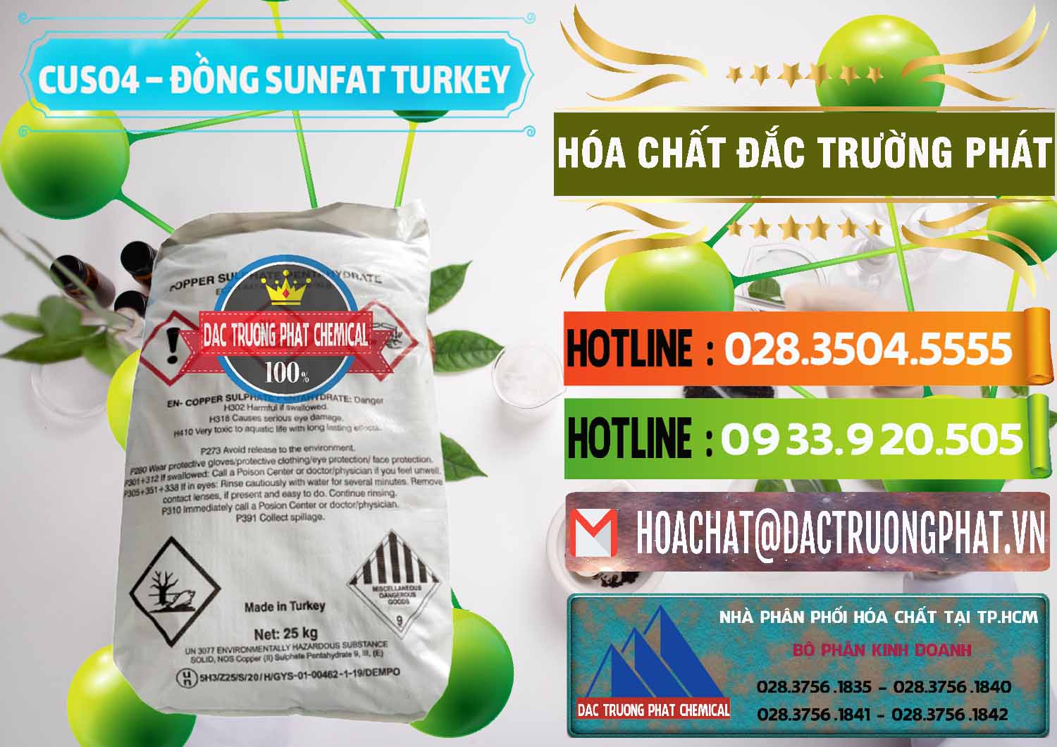 Chuyên cung cấp & bán CuSO4 – Đồng Sunfat Thổ Nhĩ Kỳ Turkey - 0481 - Đơn vị chuyên cung cấp ( nhập khẩu ) hóa chất tại TP.HCM - cungcaphoachat.com.vn