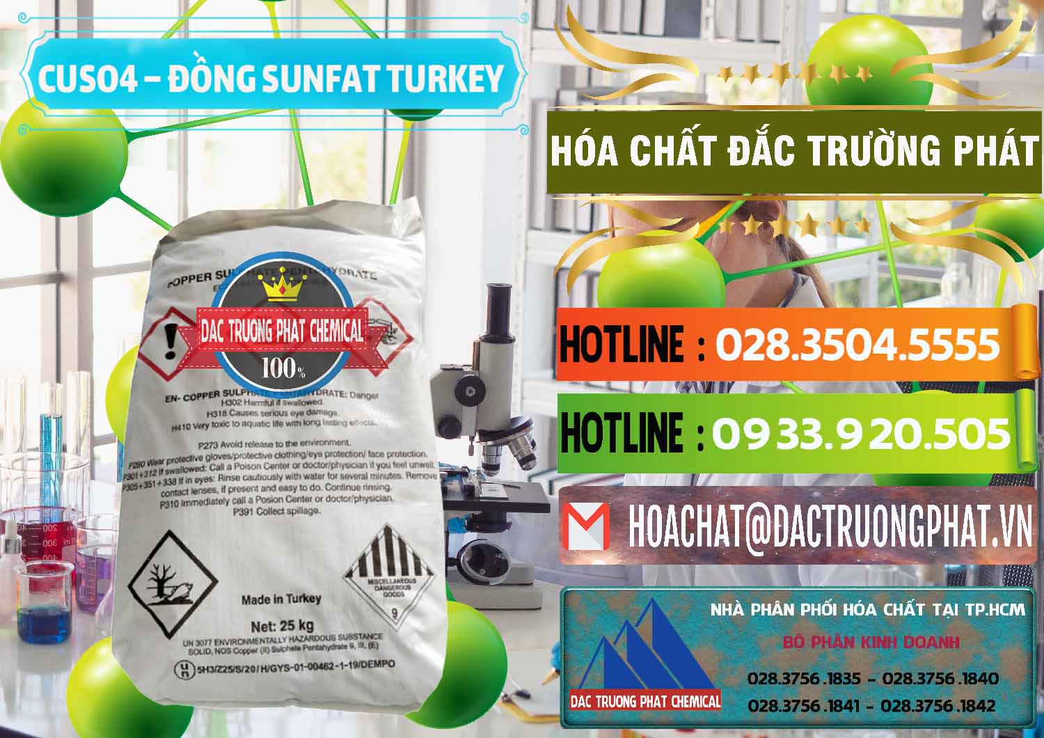 Cty chuyên bán và cung ứng CuSO4 – Đồng Sunfat Thổ Nhĩ Kỳ Turkey - 0481 - Cung cấp ( phân phối ) hóa chất tại TP.HCM - cungcaphoachat.com.vn