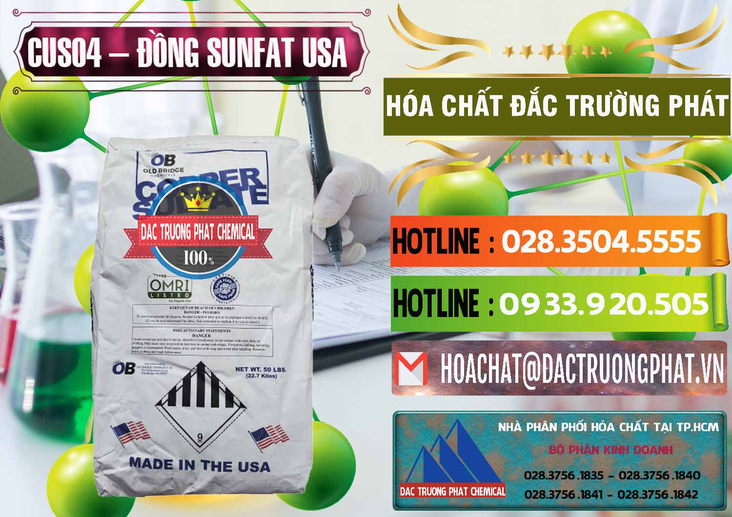 Công ty cung cấp _ bán CuSO4 – Đồng Sunfat Mỹ USA - 0479 - Nơi phân phối - cung cấp hóa chất tại TP.HCM - cungcaphoachat.com.vn