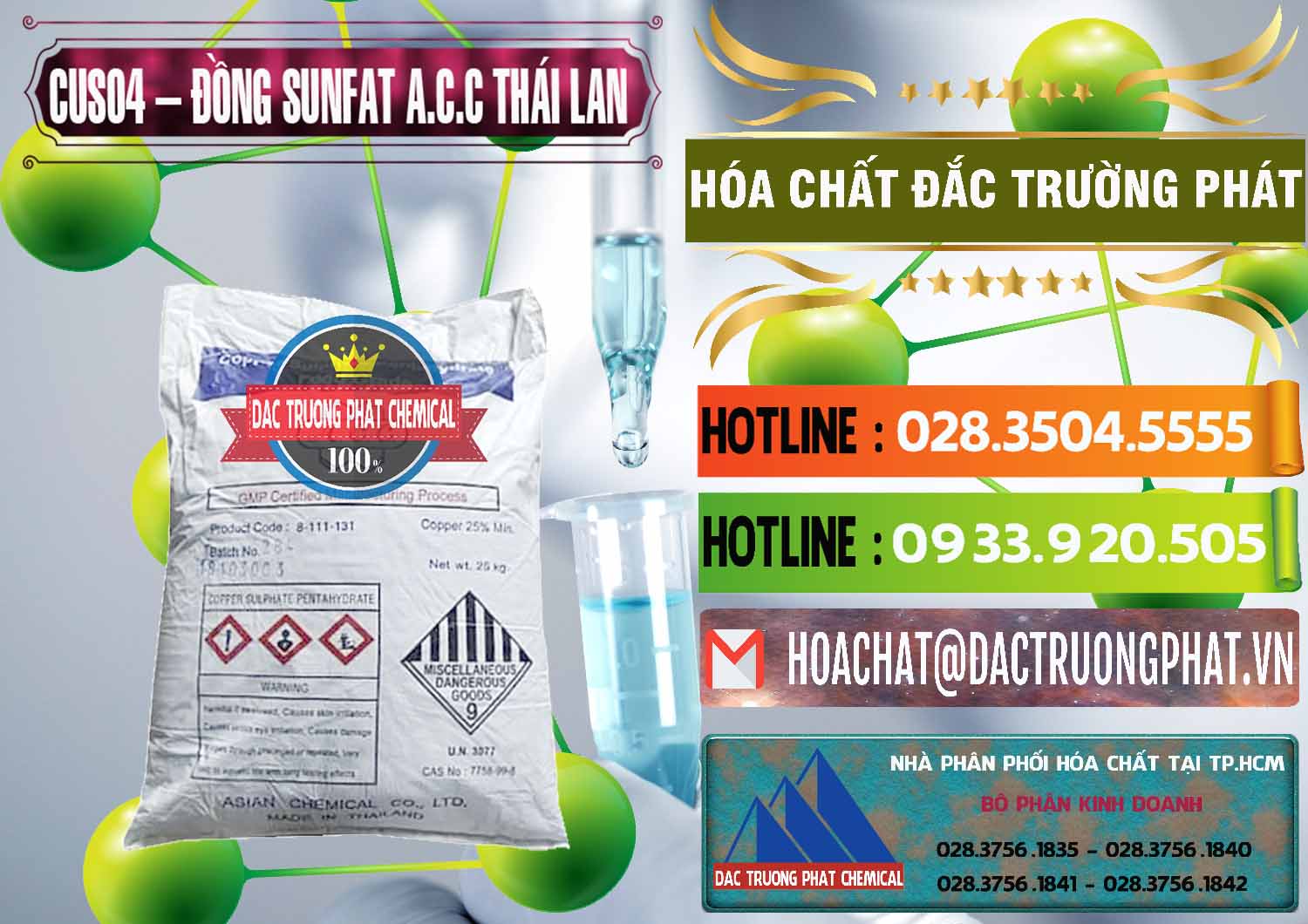 Đơn vị cung ứng & bán CuSO4 – Đồng Sunfat A.C.C Thái Lan - 0249 - Nơi nhập khẩu ( cung cấp ) hóa chất tại TP.HCM - cungcaphoachat.com.vn