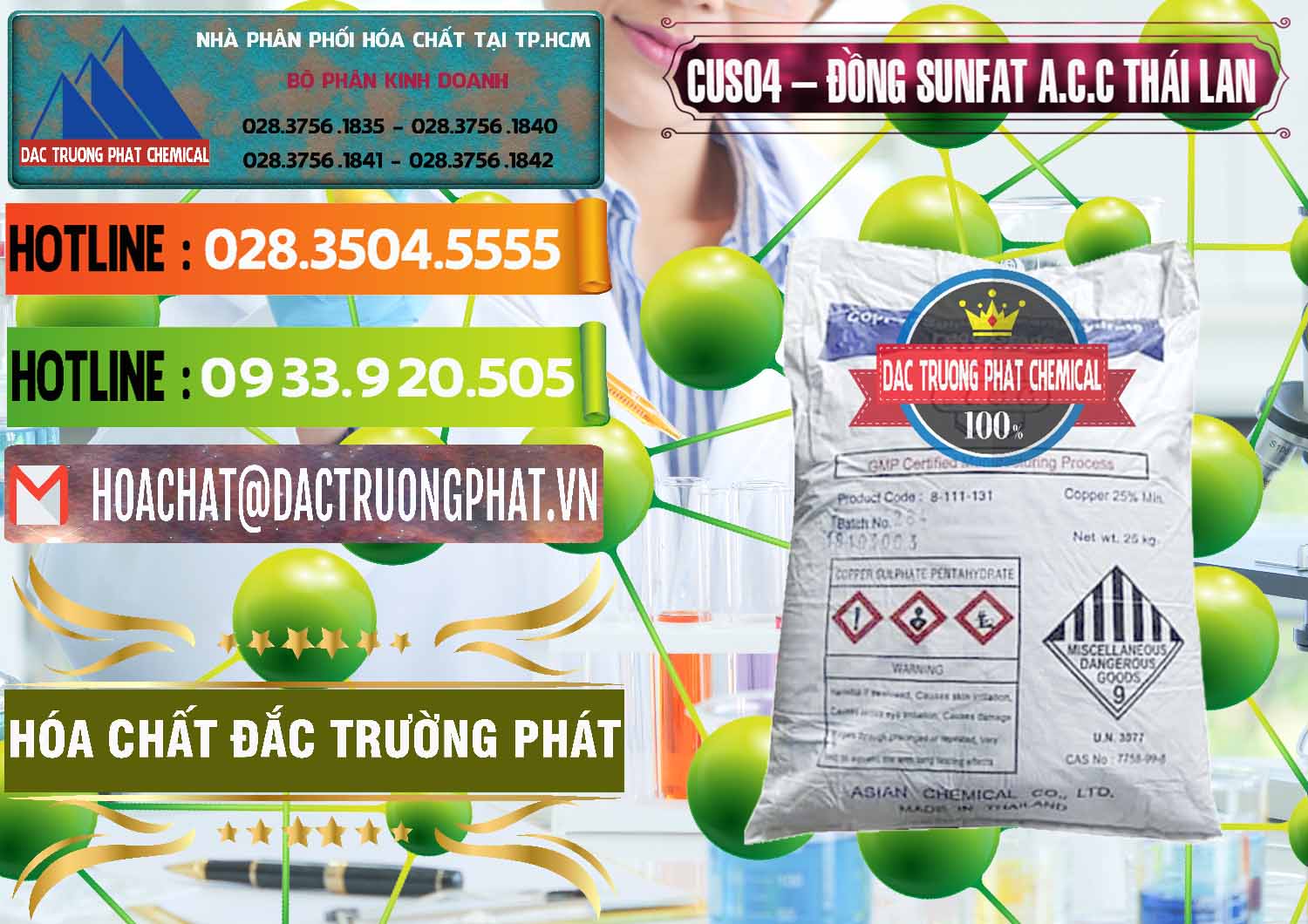 Đơn vị cung ứng _ bán CuSO4 – Đồng Sunfat A.C.C Thái Lan - 0249 - Nơi chuyên phân phối ( cung ứng ) hóa chất tại TP.HCM - cungcaphoachat.com.vn
