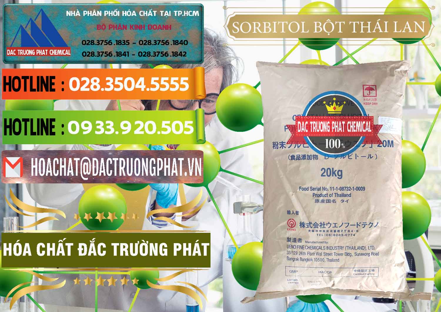 Chuyên bán ( cung cấp ) D-Sorbitol Bột - C6H14O6 Food Grade Thái Lan Thailand - 0322 - Cty kinh doanh _ phân phối hóa chất tại TP.HCM - cungcaphoachat.com.vn