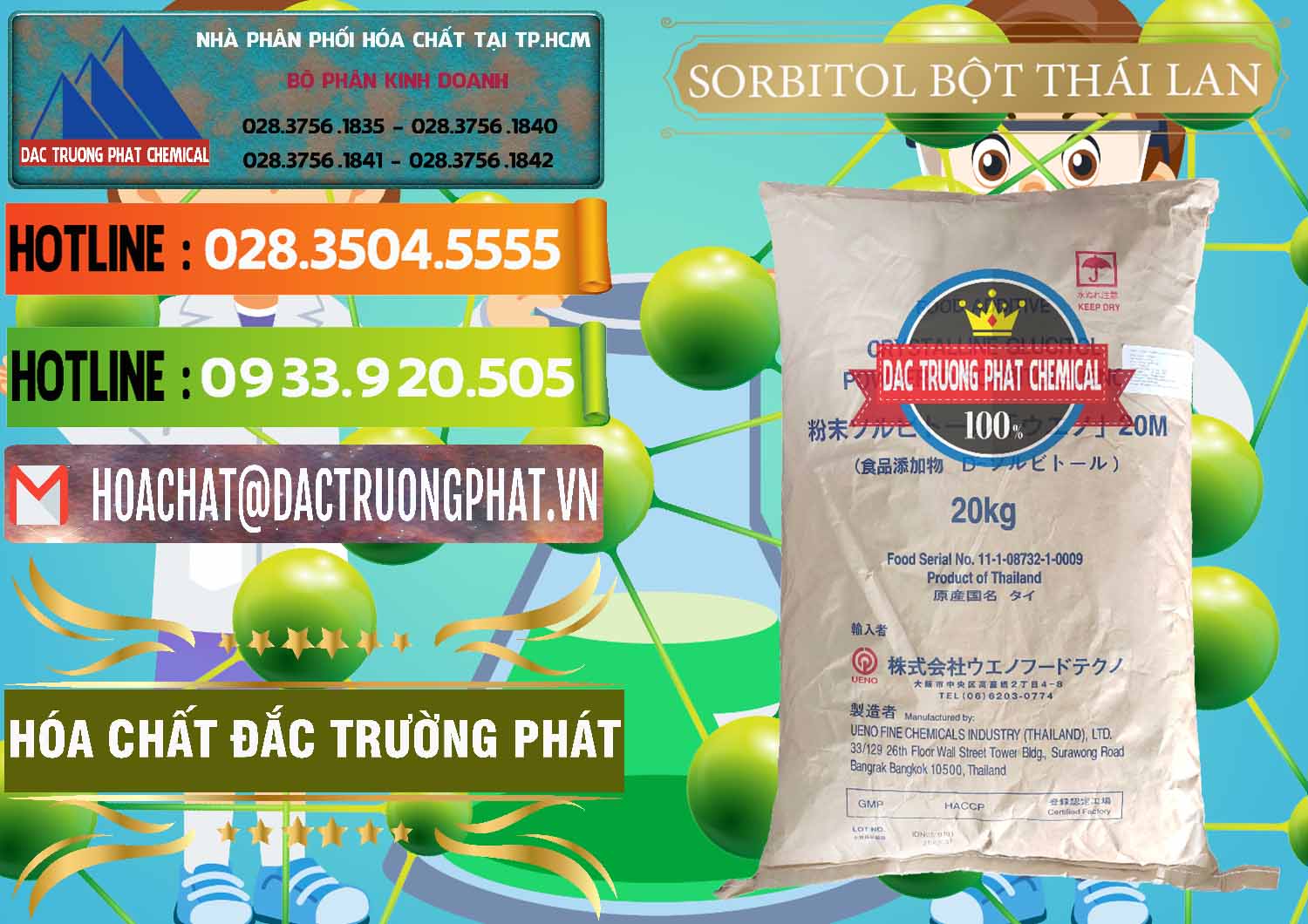 Công ty phân phối ( bán ) D-Sorbitol Bột - C6H14O6 Food Grade Thái Lan Thailand - 0322 - Cty cung ứng - phân phối hóa chất tại TP.HCM - cungcaphoachat.com.vn