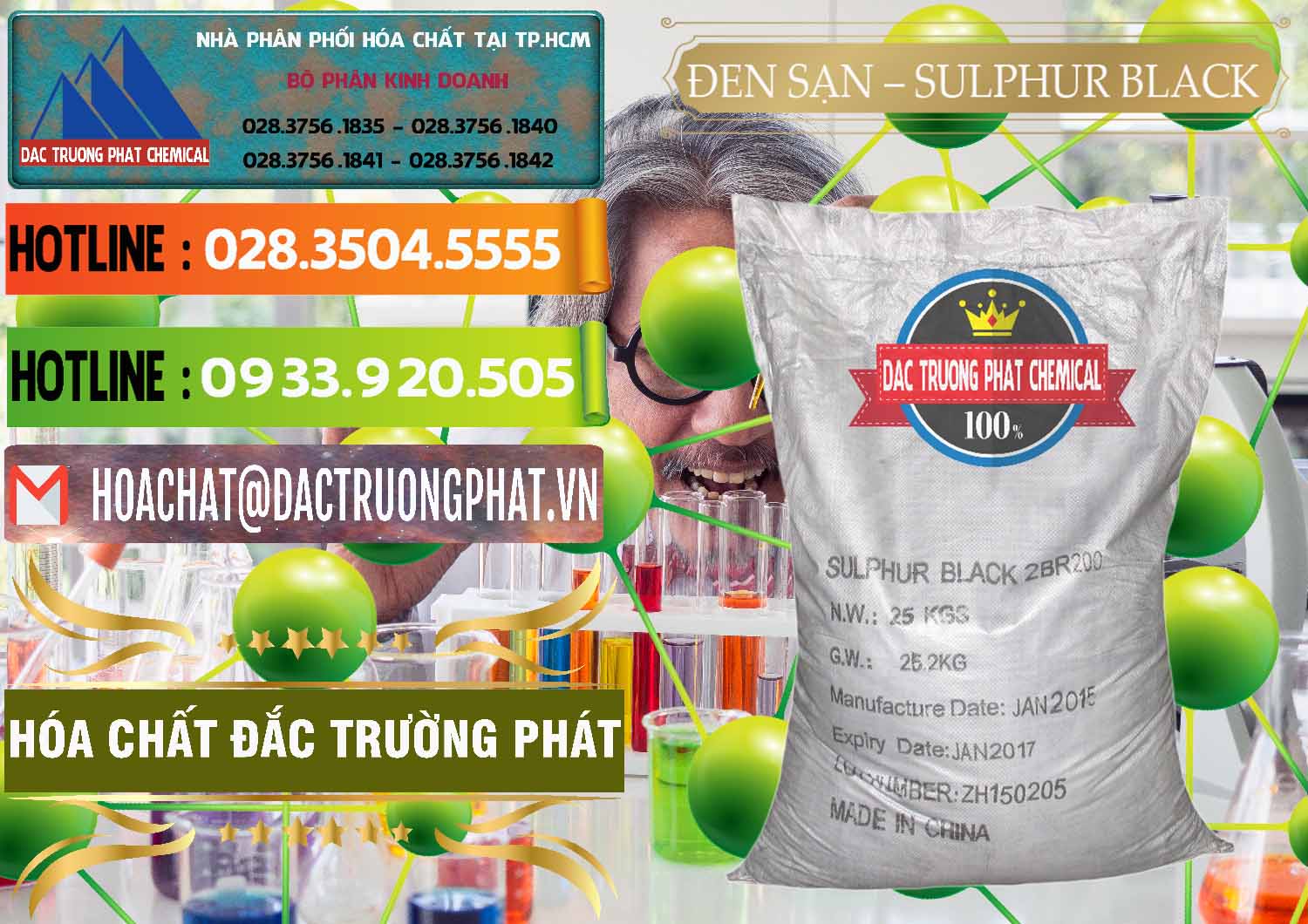 Cty phân phối - bán Đen Sạn – Sulphur Black Trung Quốc China - 0062 - Nhà cung cấp - phân phối hóa chất tại TP.HCM - cungcaphoachat.com.vn