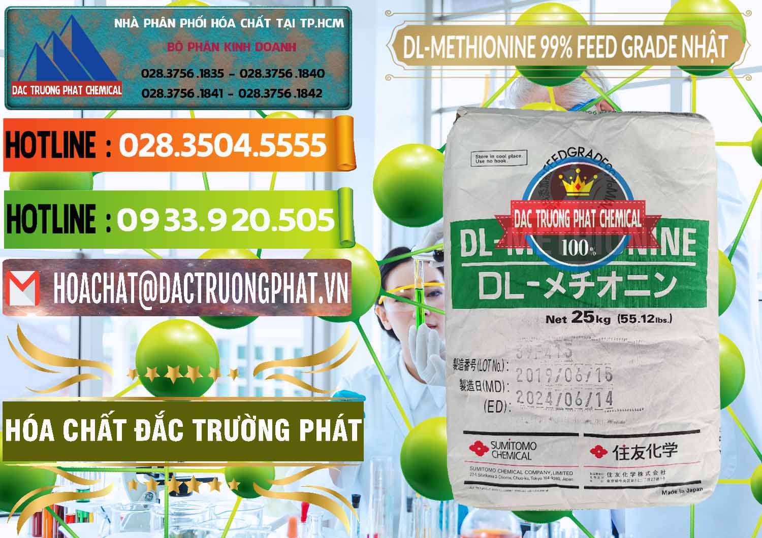 Đơn vị chuyên kinh doanh & bán DL-Methionine - C5H11NO2S Feed Grade Sumitomo Nhật Bản Japan - 0313 - Chuyên cung cấp & bán hóa chất tại TP.HCM - cungcaphoachat.com.vn