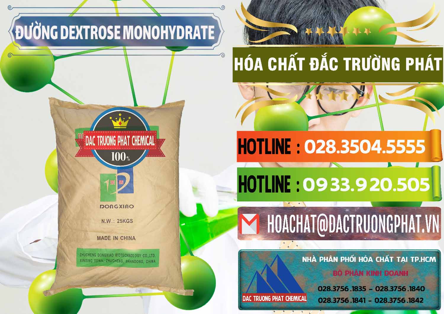 Nhà nhập khẩu và bán Đường Dextrose Monohydrate Food Grade Dongxiao Trung Quốc China - 0063 - Chuyên nhập khẩu _ phân phối hóa chất tại TP.HCM - cungcaphoachat.com.vn