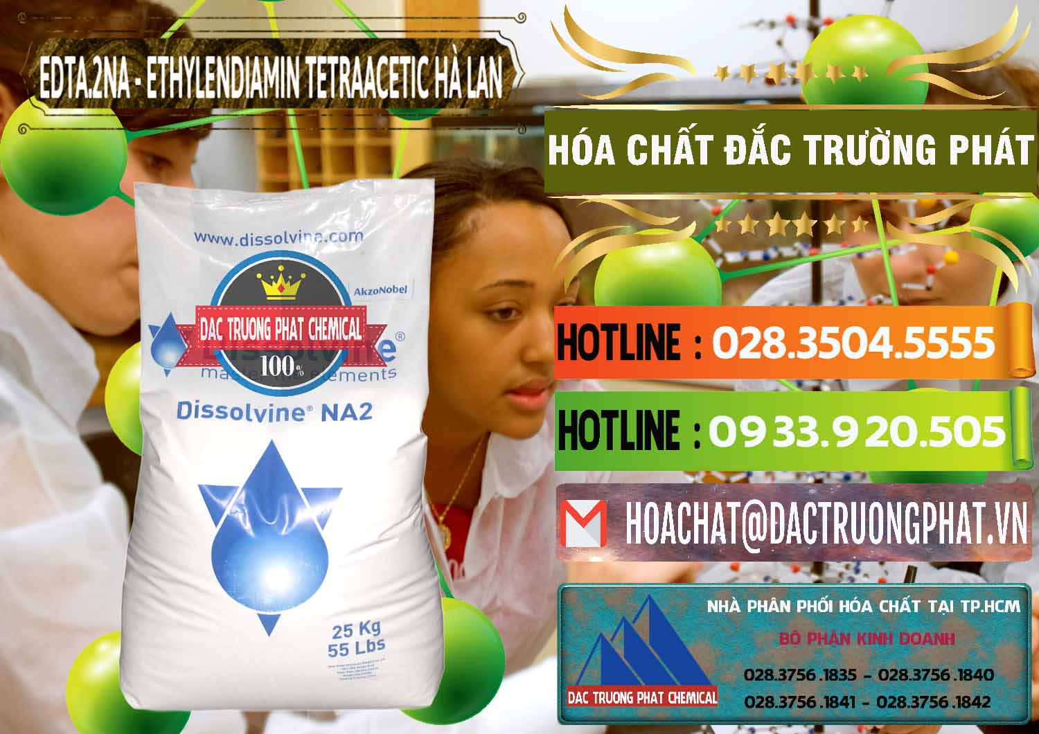 Đơn vị chuyên bán ( phân phối ) EDTA.2NA - Ethylendiamin Tetraacetic Dissolvine Hà Lan Netherlands - 0064 - Cty phân phối & kinh doanh hóa chất tại TP.HCM - cungcaphoachat.com.vn