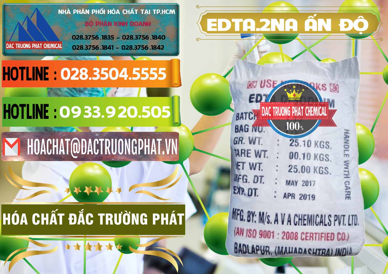 Nơi chuyên bán ( cung ứng ) EDTA.2NA - Ethylendiamin Tetraacetic Ấn Độ India - 0416 - Nơi cung cấp _ phân phối hóa chất tại TP.HCM - cungcaphoachat.com.vn