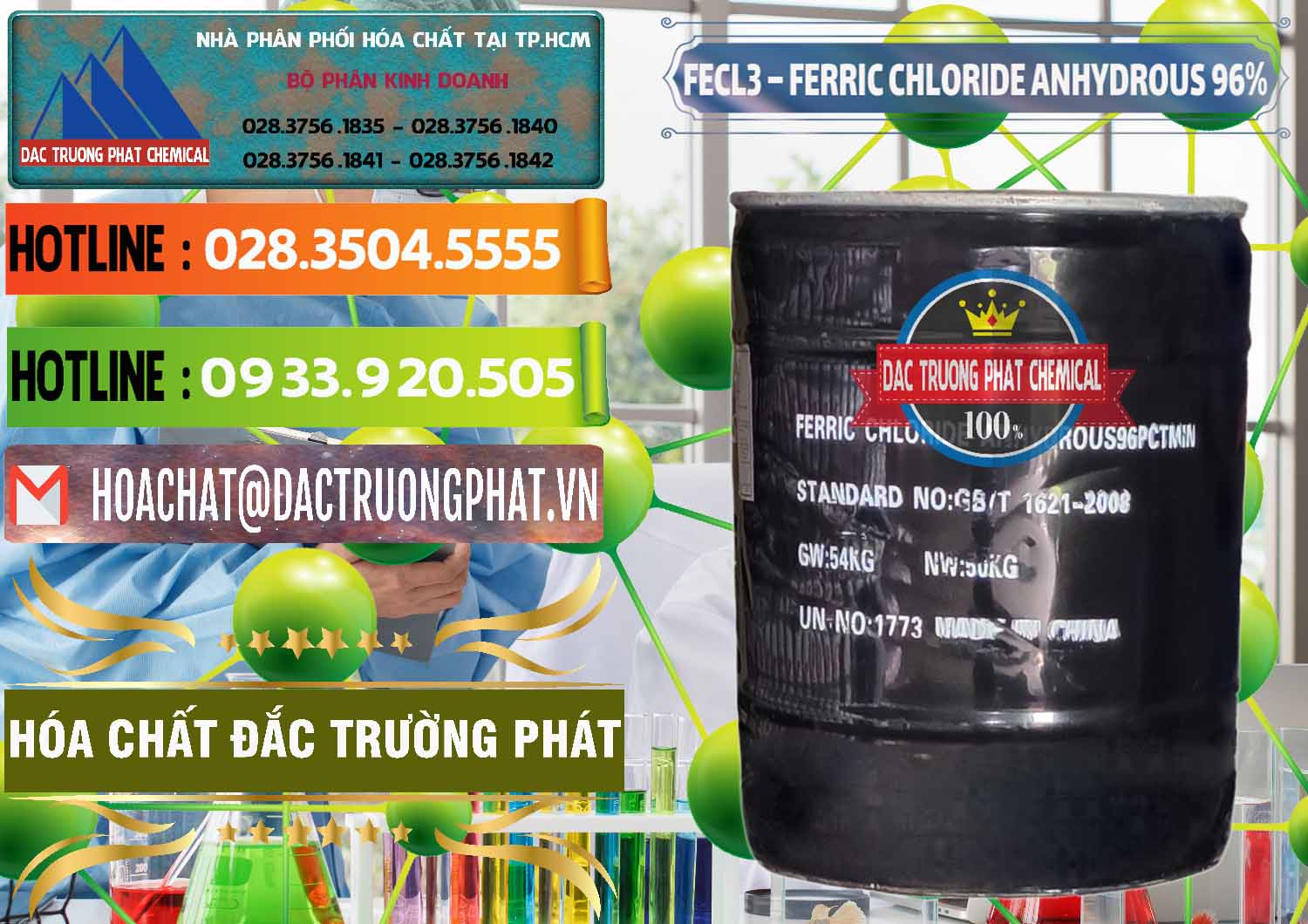 Nơi chuyên bán _ cung cấp FECL3 – Ferric Chloride Anhydrous 96% Trung Quốc China - 0065 - Đơn vị chuyên phân phối _ bán hóa chất tại TP.HCM - cungcaphoachat.com.vn