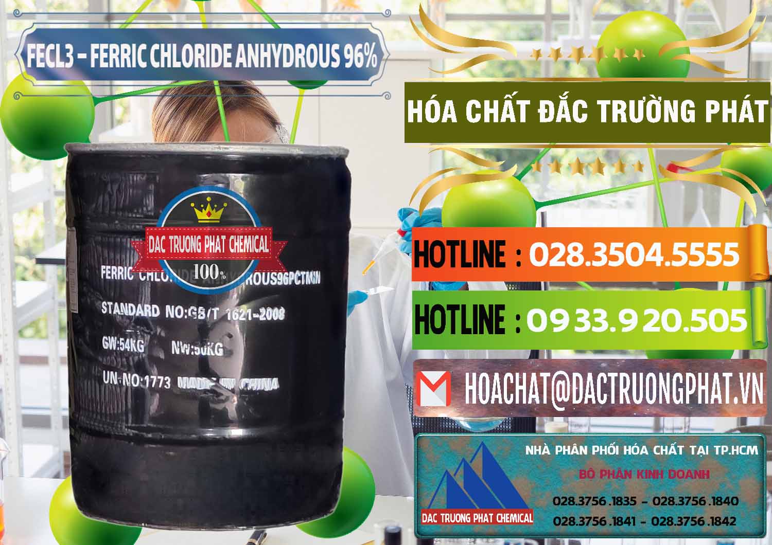 Địa chỉ chuyên kinh doanh { bán } Hóa chất Phèn Sắt Dạng Bột * Ferric Chloride Powder Anhydrous Trung Quốc China Công ty phân phối _ bán FECL3 – Ferric Chloride Anhydrous 96% Trung Quốc China - 0065 - Cty chuyên cung cấp & bán hóa chất tại TP.HCM - cungcaphoachat.com.vn