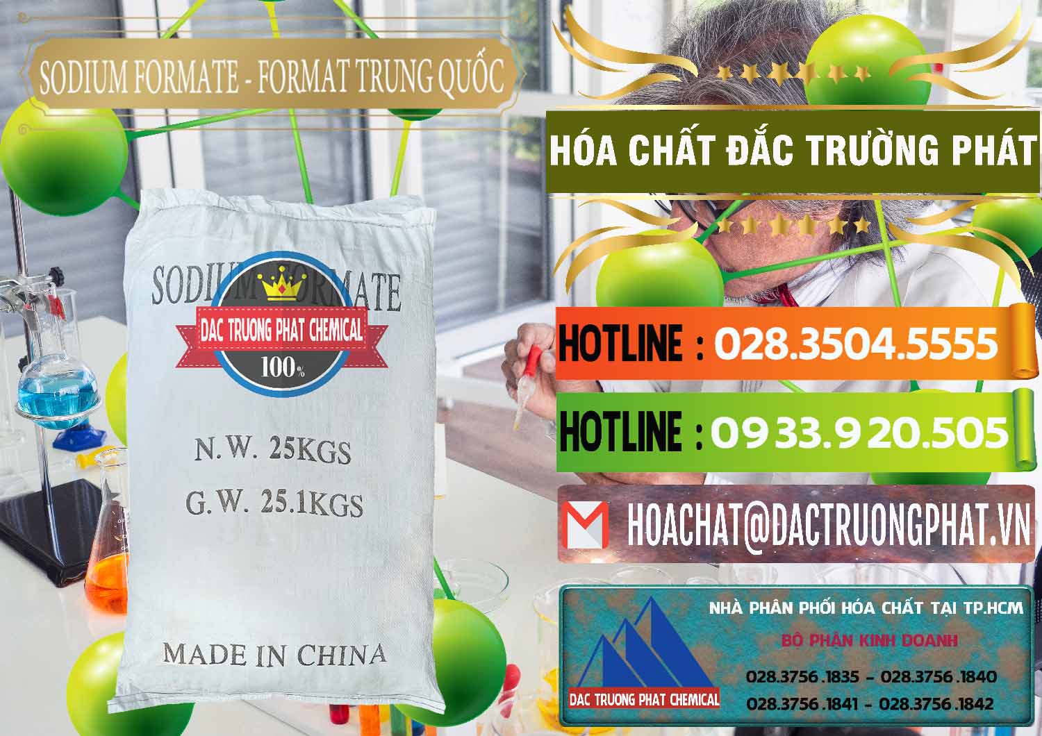 Chuyên cung ứng _ bán Sodium Formate - Natri Format Trung Quốc China - 0142 - Cty chuyên cung cấp _ nhập khẩu hóa chất tại TP.HCM - cungcaphoachat.com.vn