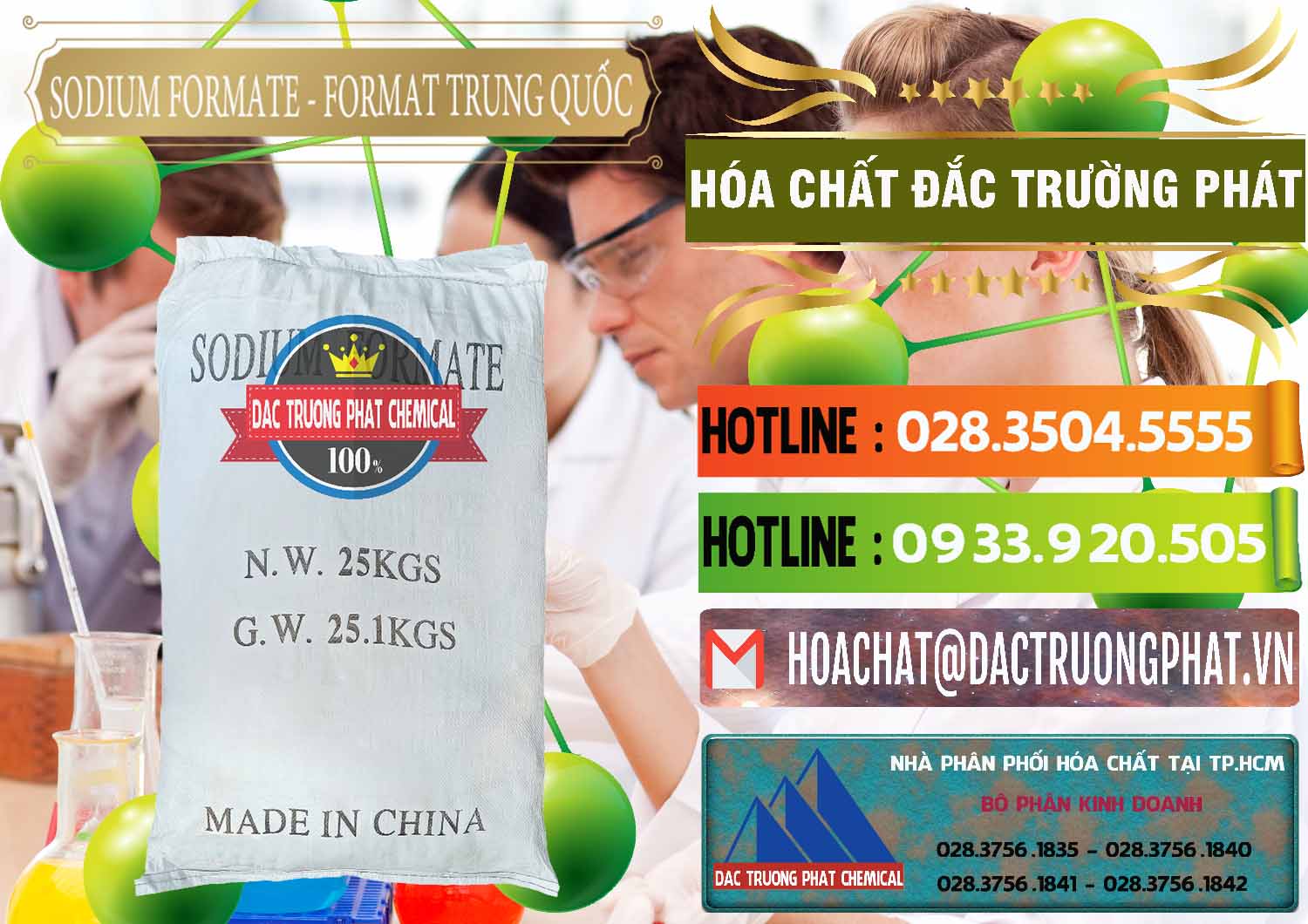 Chuyên cung cấp _ bán Sodium Formate - Natri Format Trung Quốc China - 0142 - Đơn vị bán và phân phối hóa chất tại TP.HCM - cungcaphoachat.com.vn