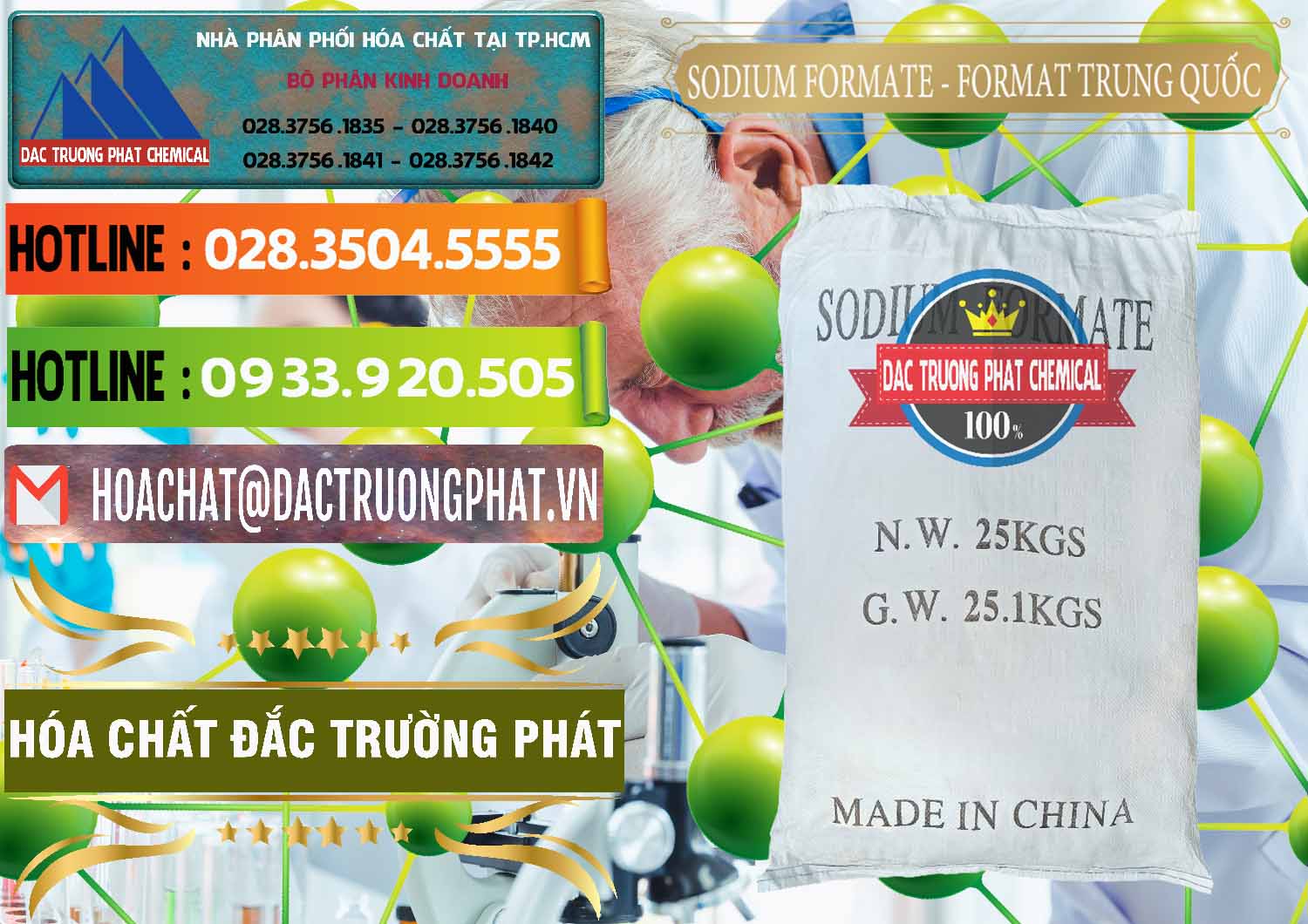 Bán & cung ứng Sodium Formate - Natri Format Trung Quốc China - 0142 - Nơi chuyên kinh doanh ( phân phối ) hóa chất tại TP.HCM - cungcaphoachat.com.vn