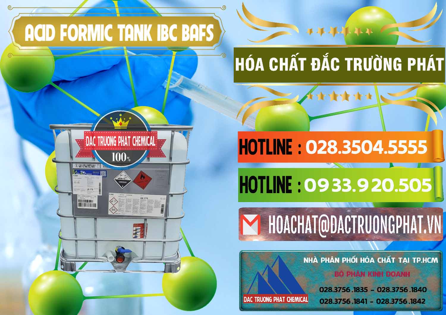Cty chuyên bán ( phân phối ) Acid Formic - Axit Formic Tank - Bồn IBC BASF Đức - 0366 - Nhà phân phối - cung ứng hóa chất tại TP.HCM - cungcaphoachat.com.vn